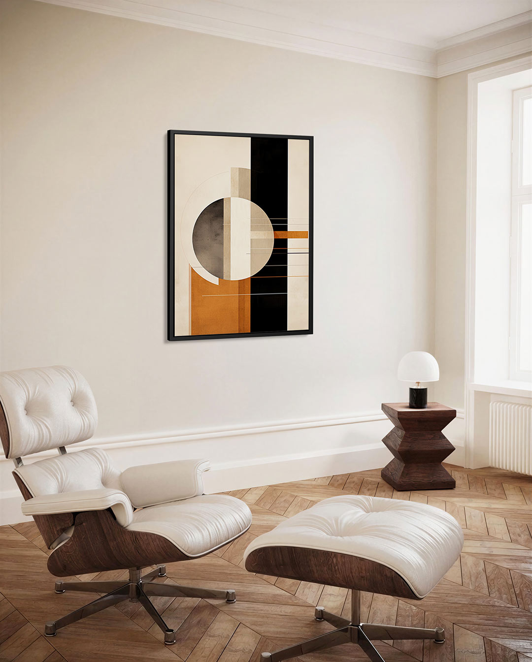 Geometrische vormen compositie Kunstwerk