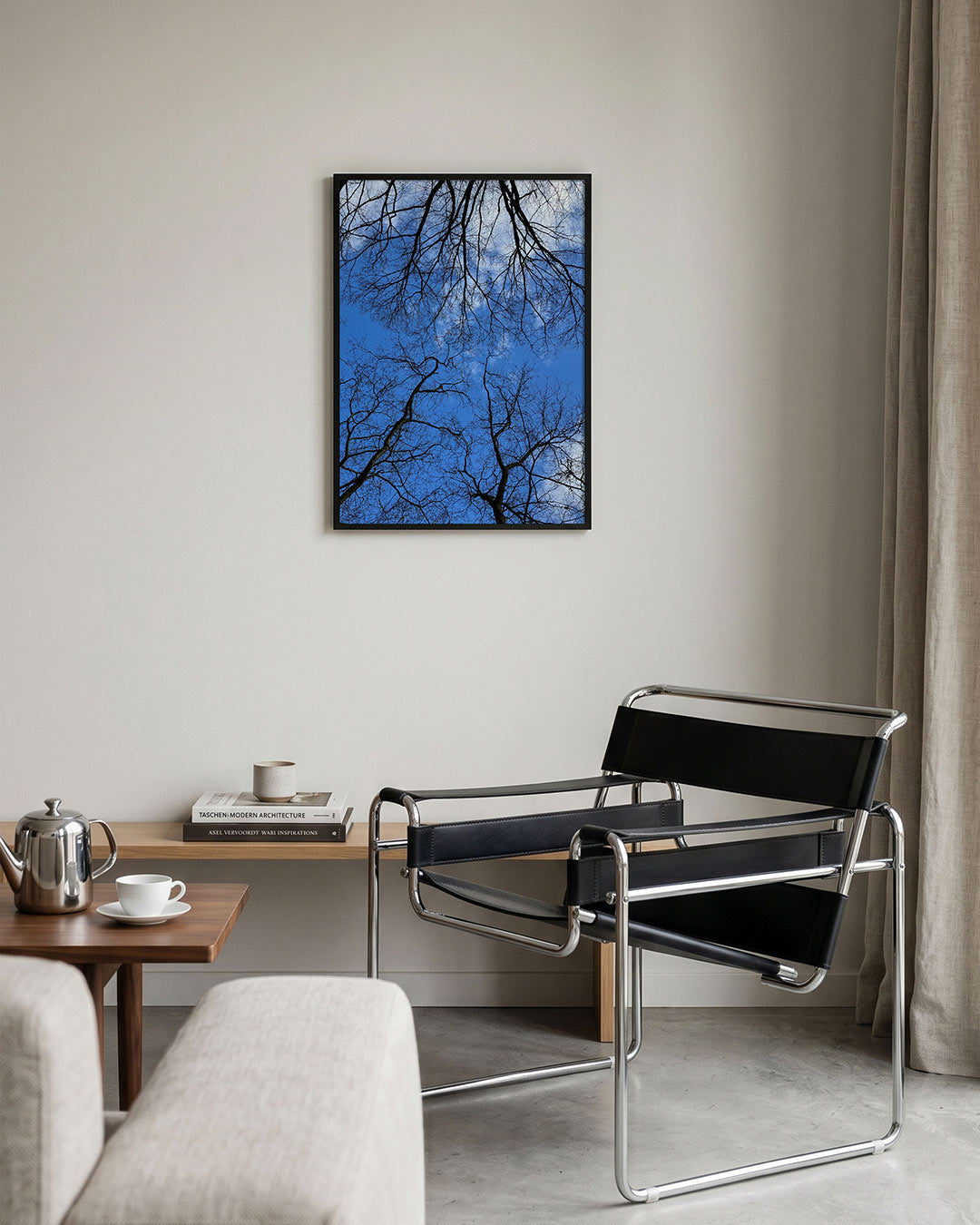 Boomtakken tegen lucht Poster
