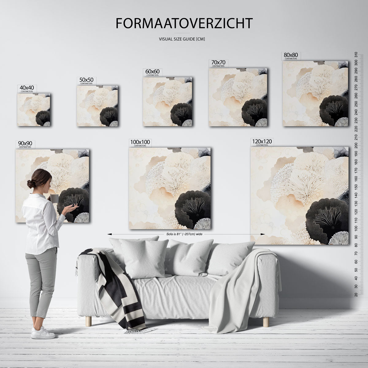 Organische vormen Poster