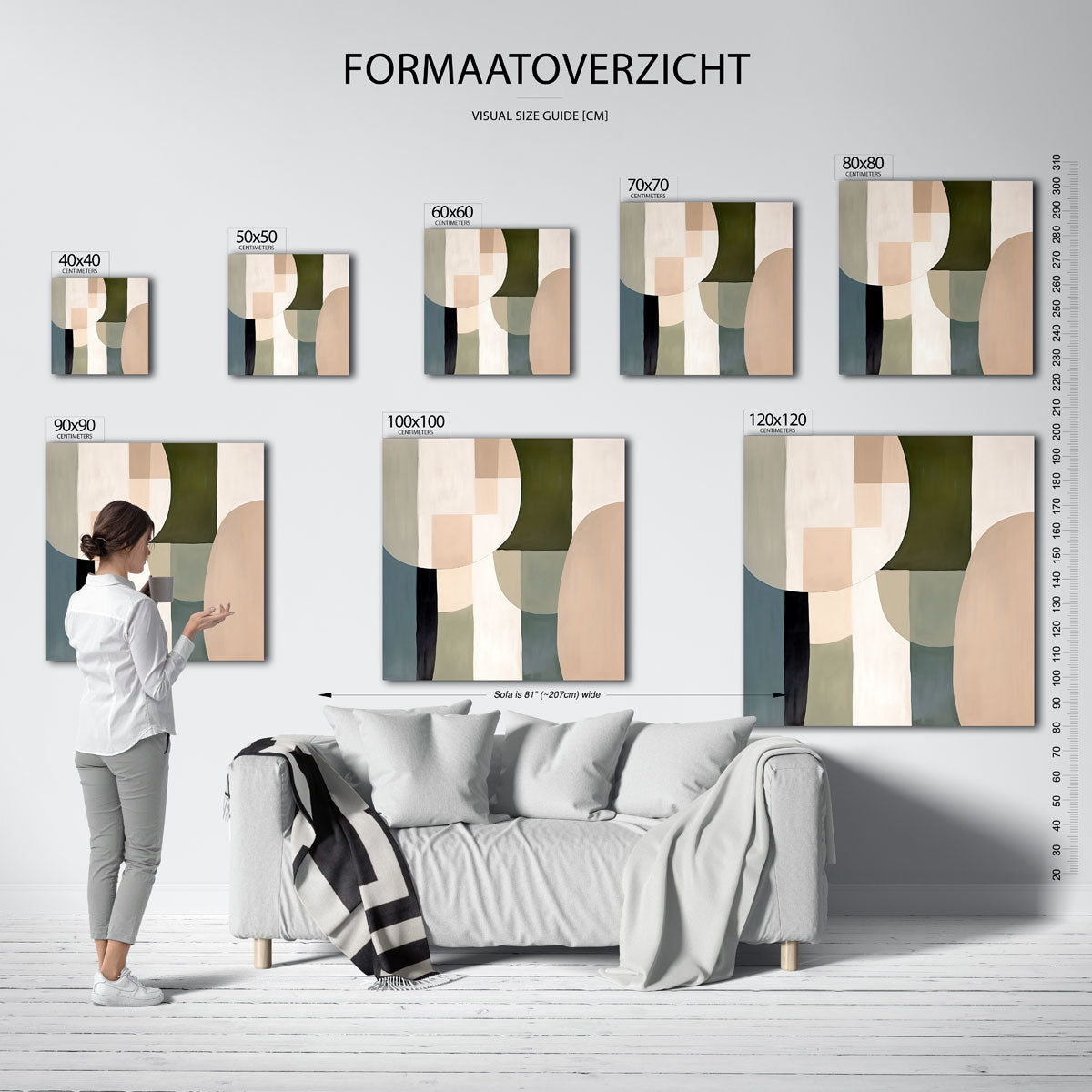 Abstracte vormen Poster