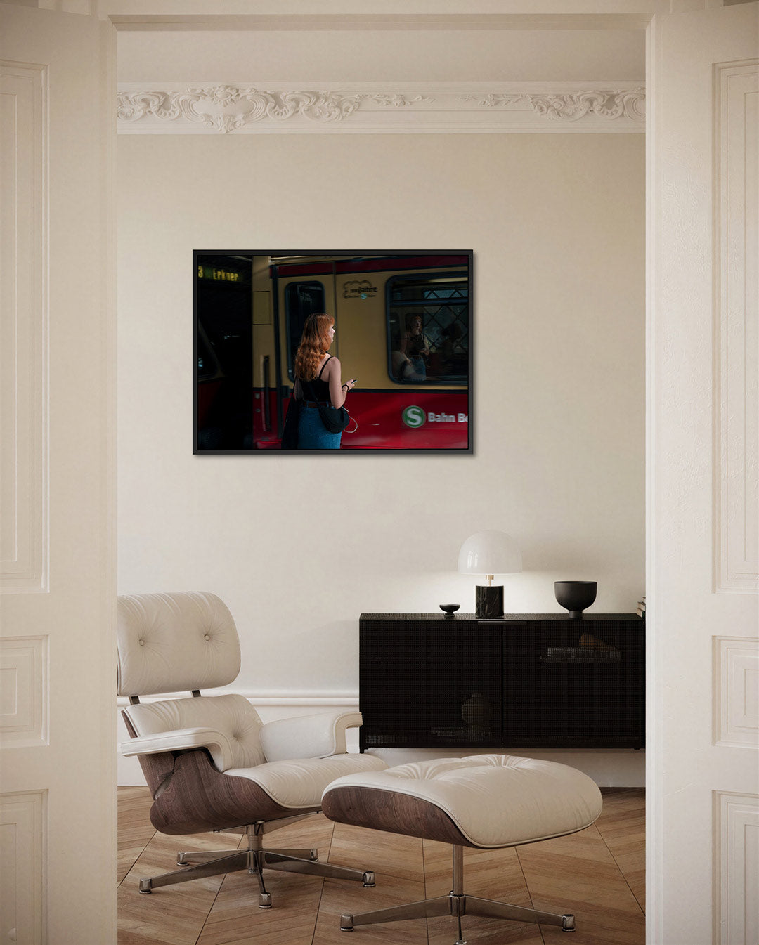 Stadsleven moment Kunstwerk