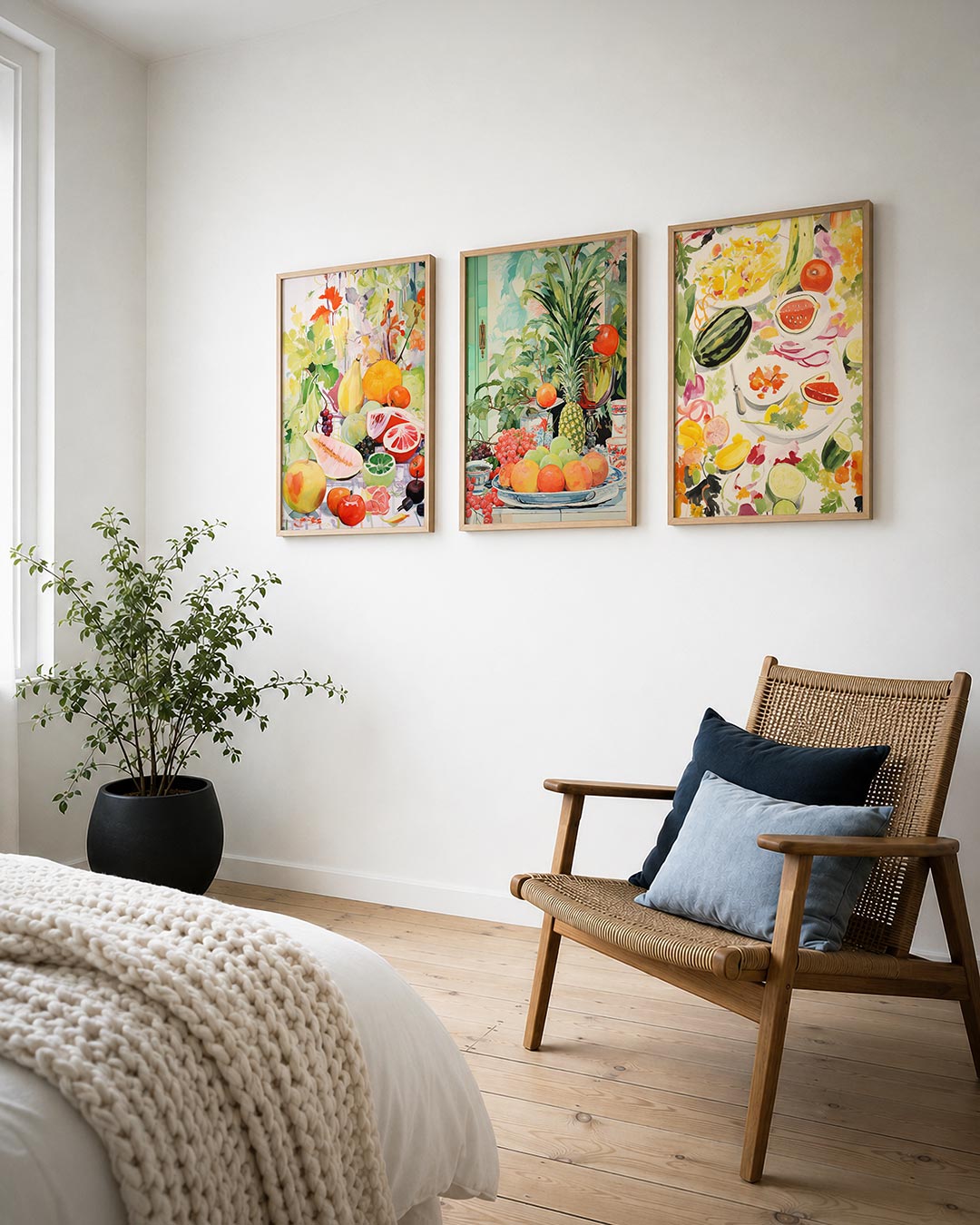 Vruchten en bladeren Posterset