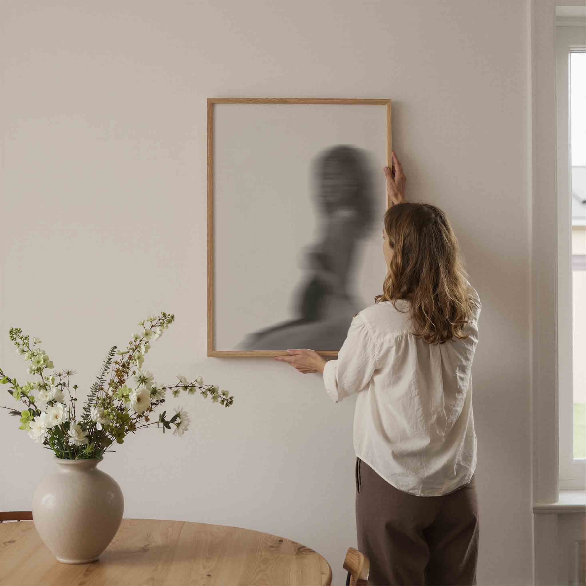 Vervagende silhouet Poster