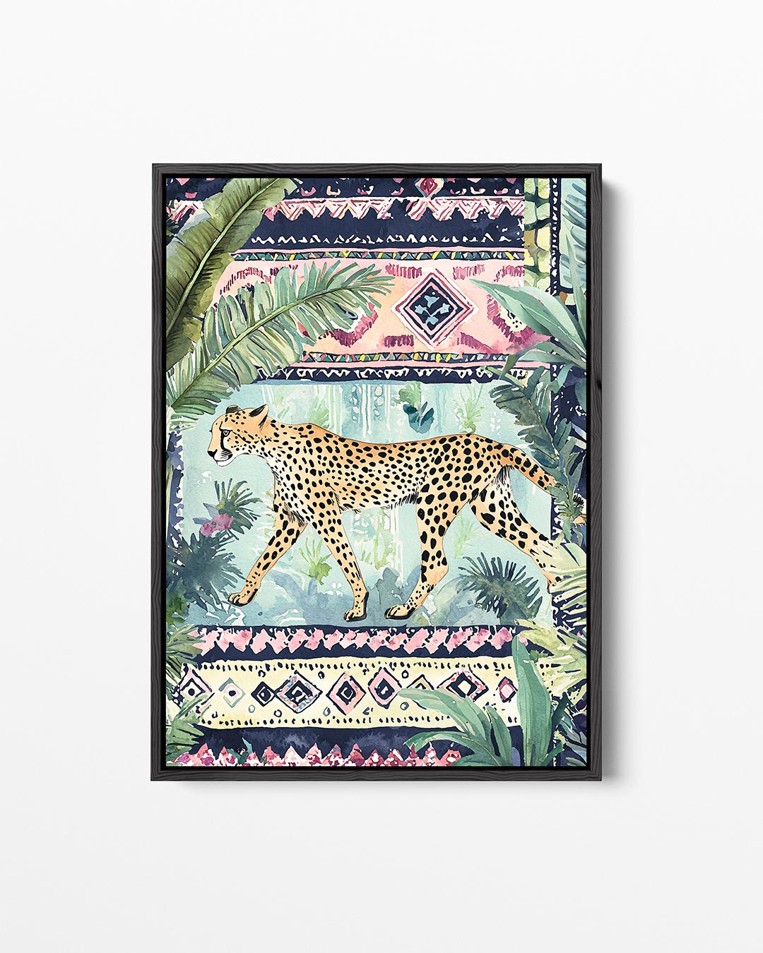 Jungle dierenpatroon Kunstwerk