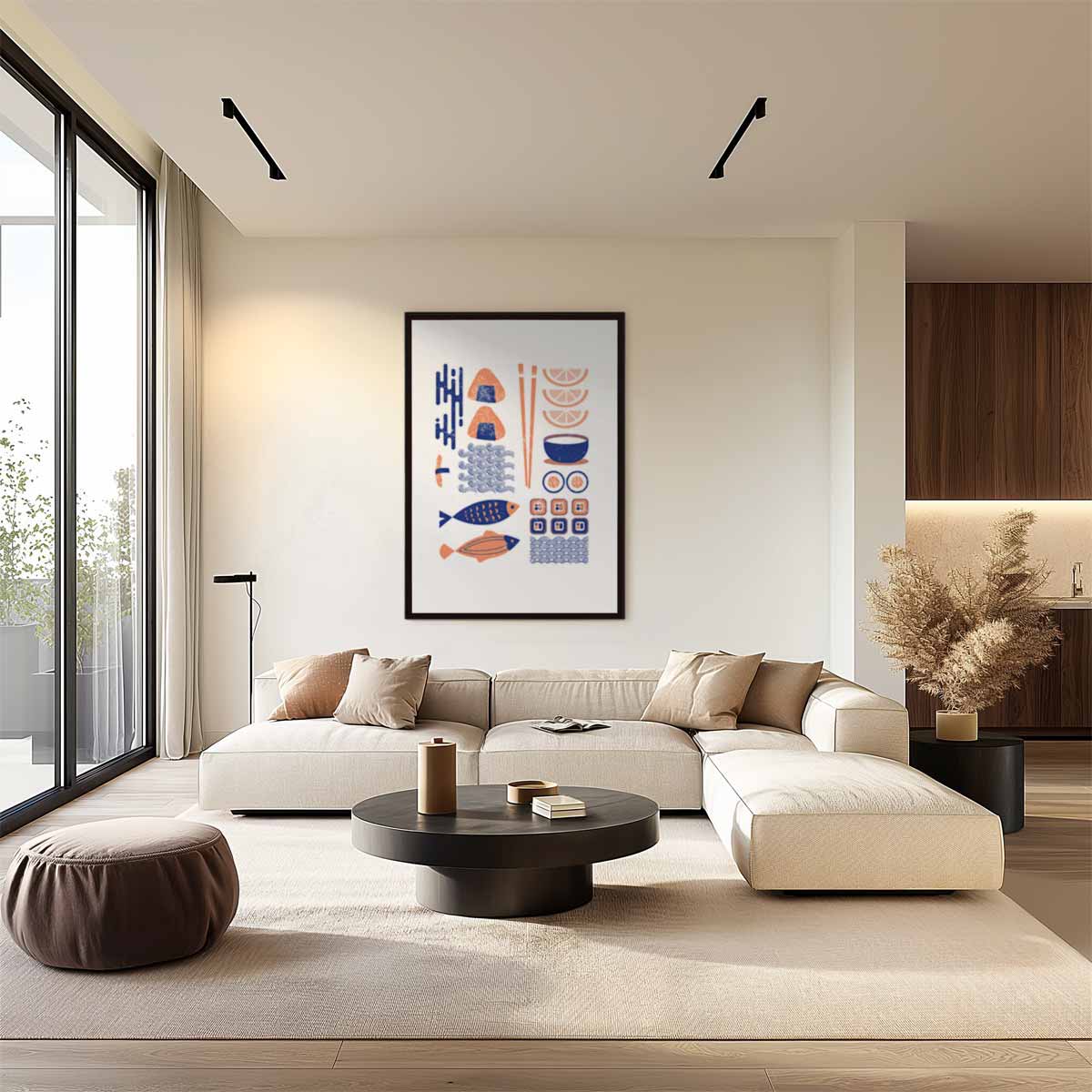 Japanse Culinaire Vormgeving Kunstwerk-canvas-dibond-plexiglas-wanddecoratie-WallArtistic