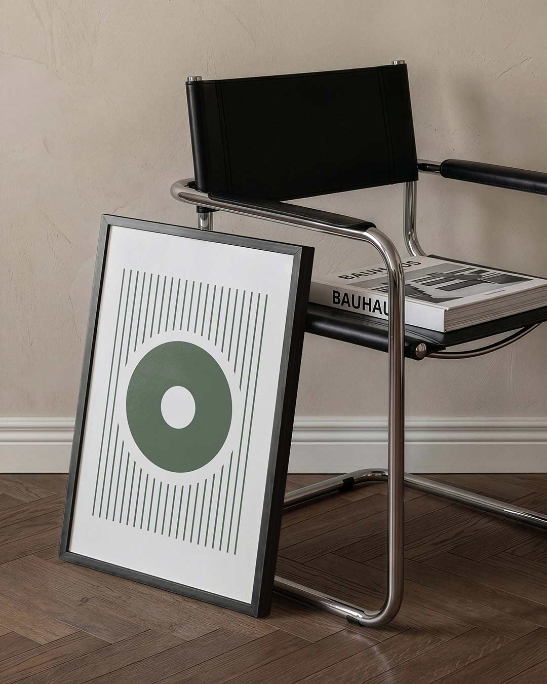 Cirkel en lijnen Poster