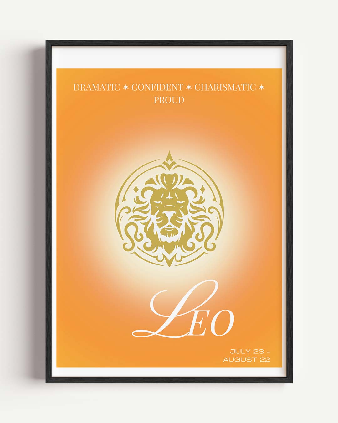 Leeuw - Sterrenbeeld Poster-WallArtistic