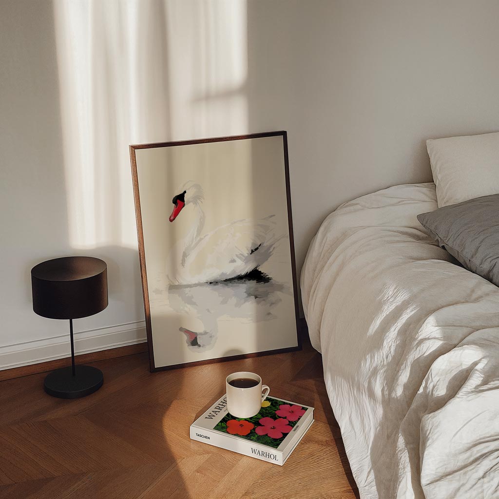 Elegante Zwaan Poster-WallArtistic