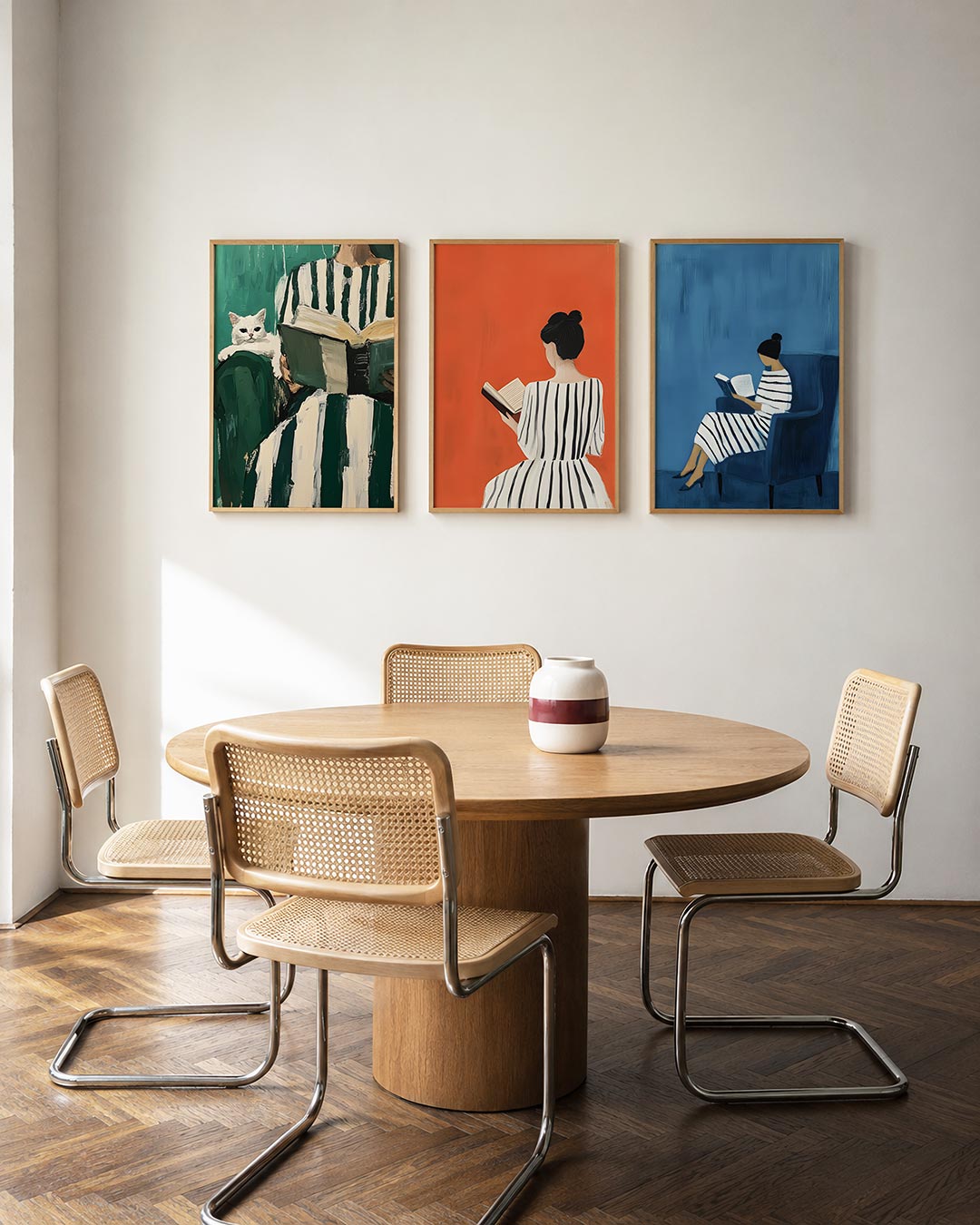 Gestreepte harmonie Posterset