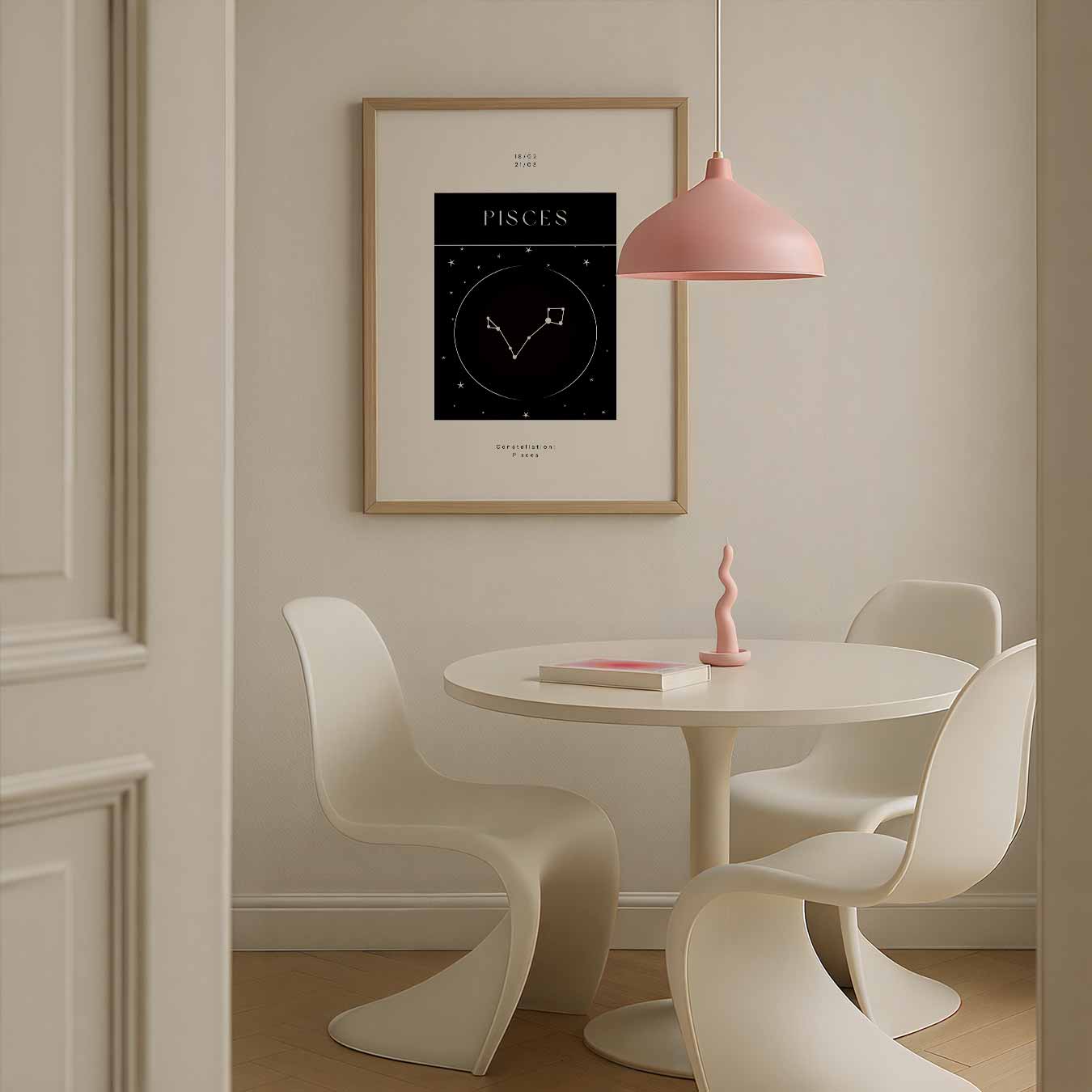 Minimalistische Vissen Sterrenbeeld Poster-WallArtistic