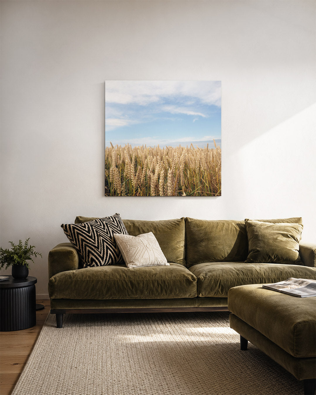 Gouden tarweveld Kunstwerk