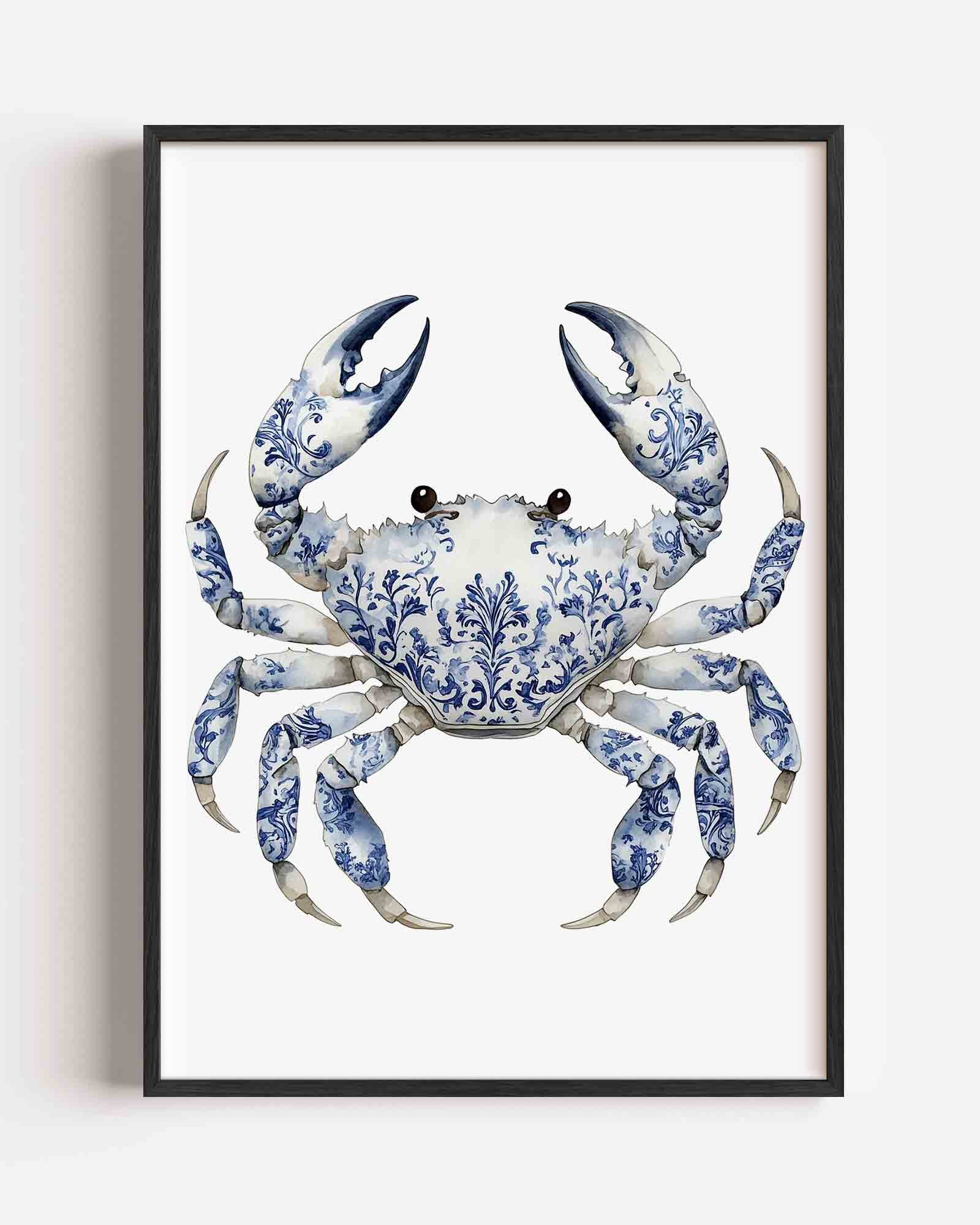 Blauwe krab Poster