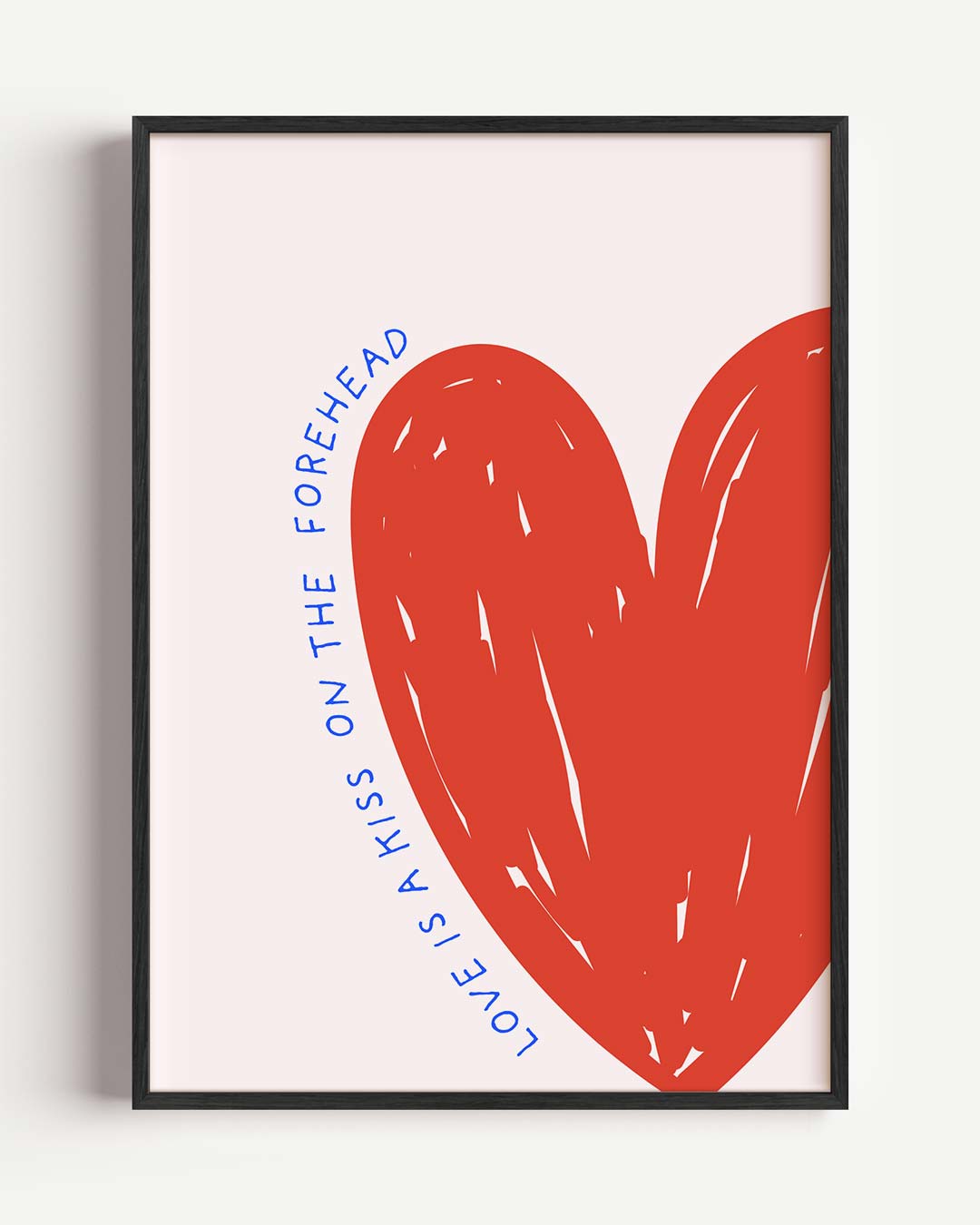 Liefdevolle Kus Voorhoofd Poster-WallArtistic