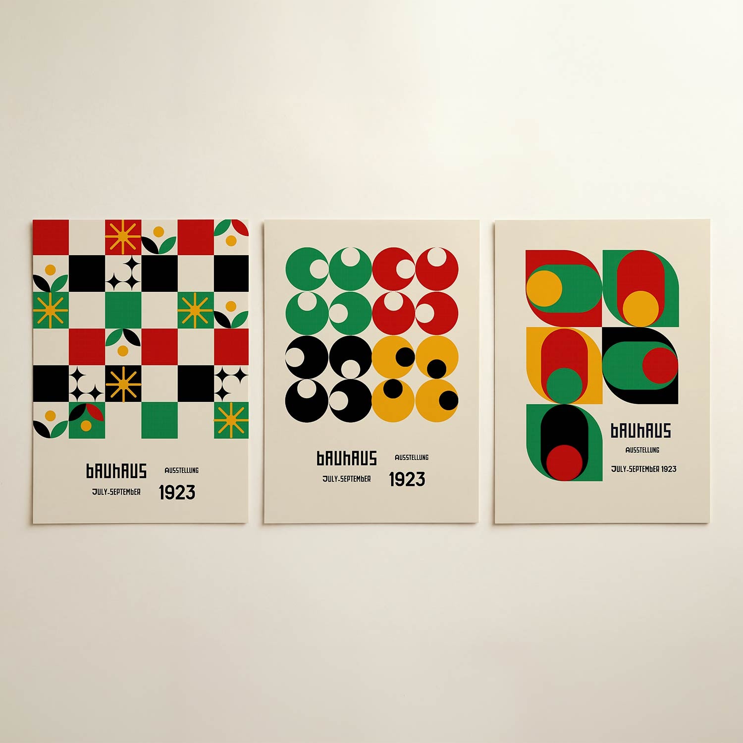Vorm en kleurenspel Posterset