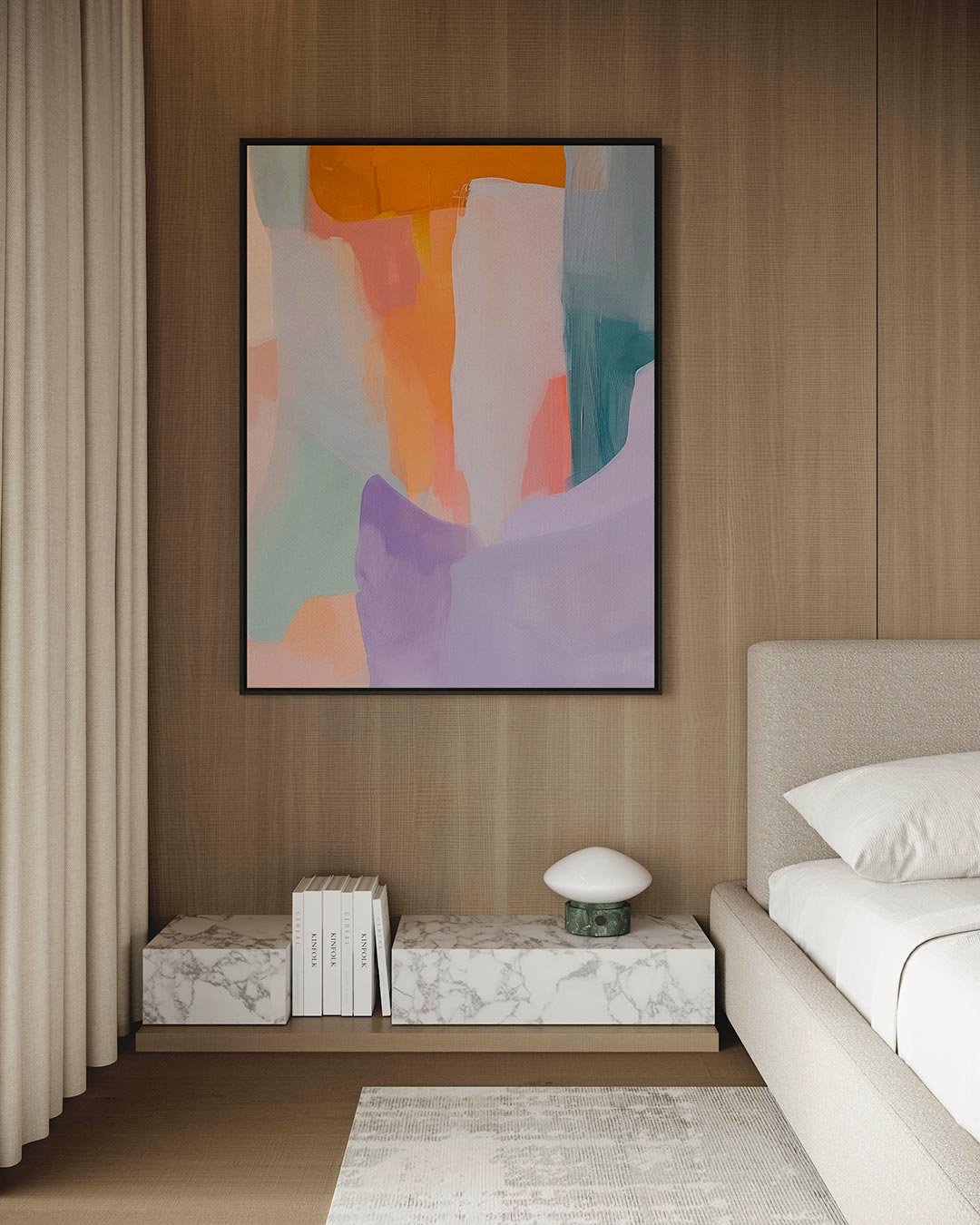 Kleurrijke vormen Kunstwerk