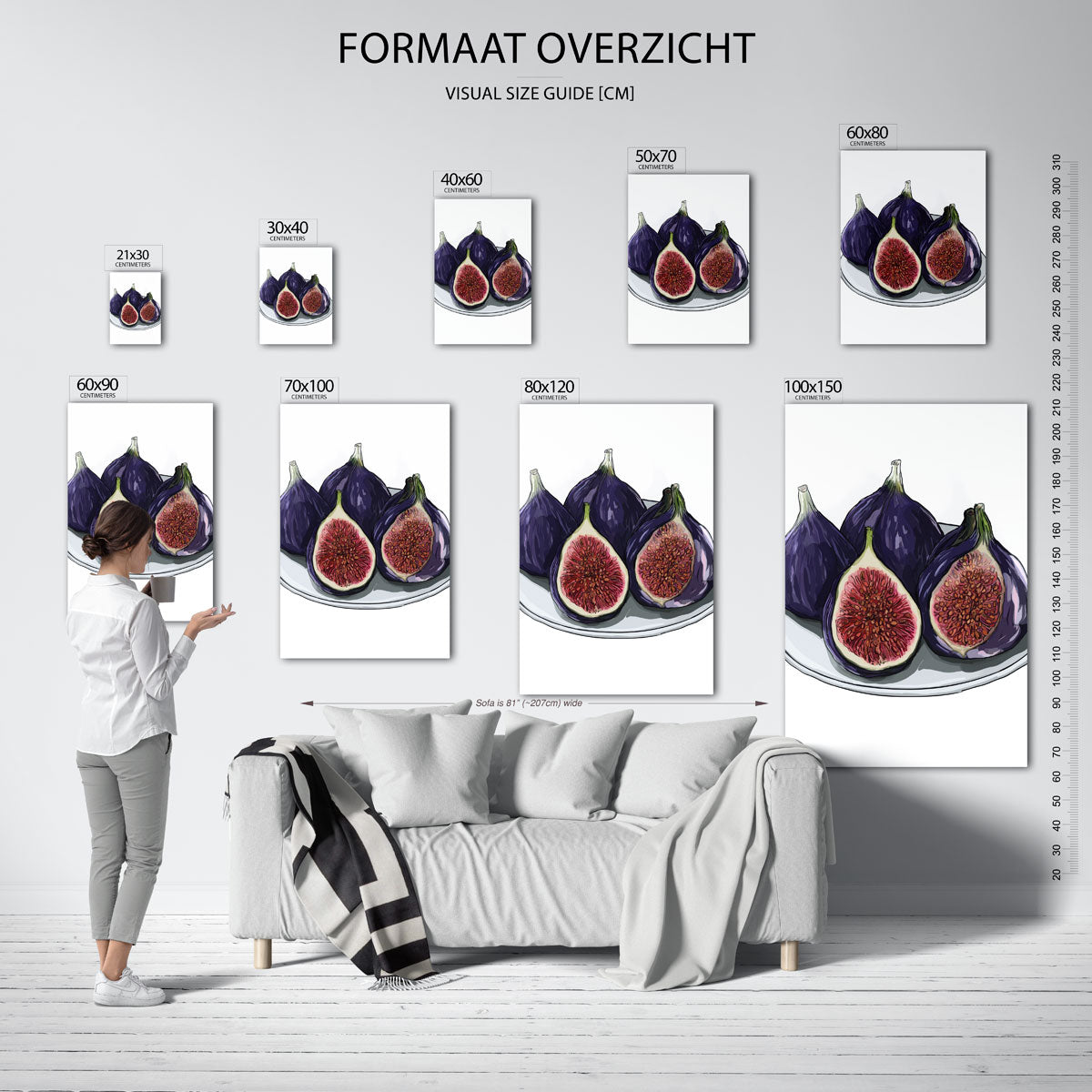 Vijgen op schaal Poster