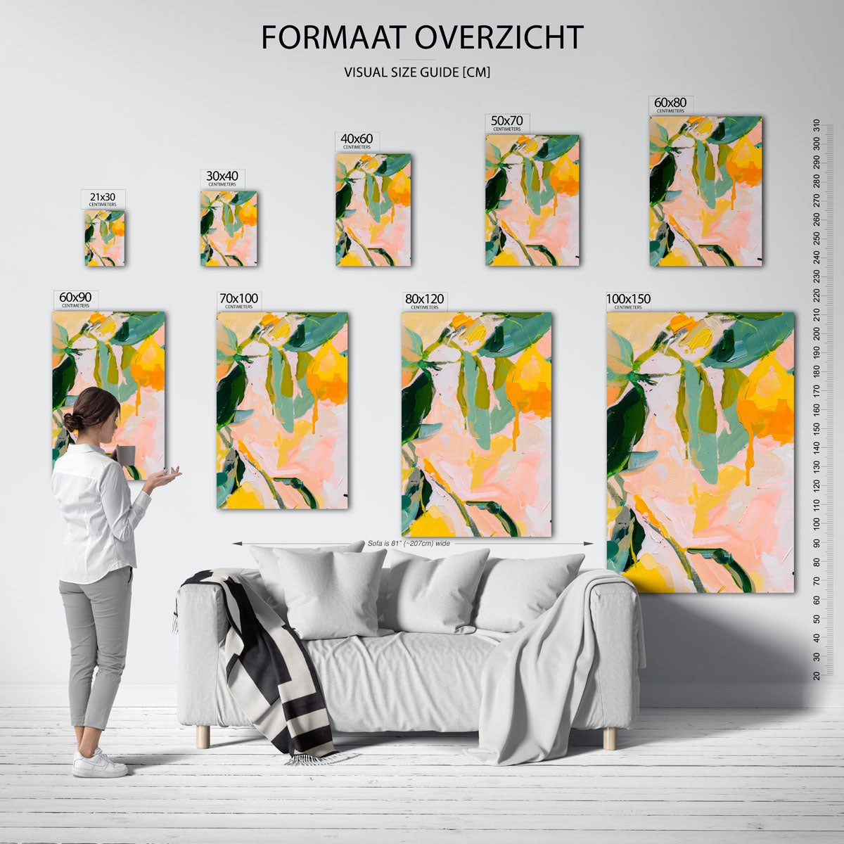 Abstracte vormen en kleuren Poster