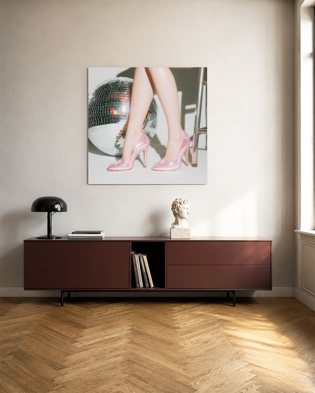 Glamour en reflectie Kunstwerk