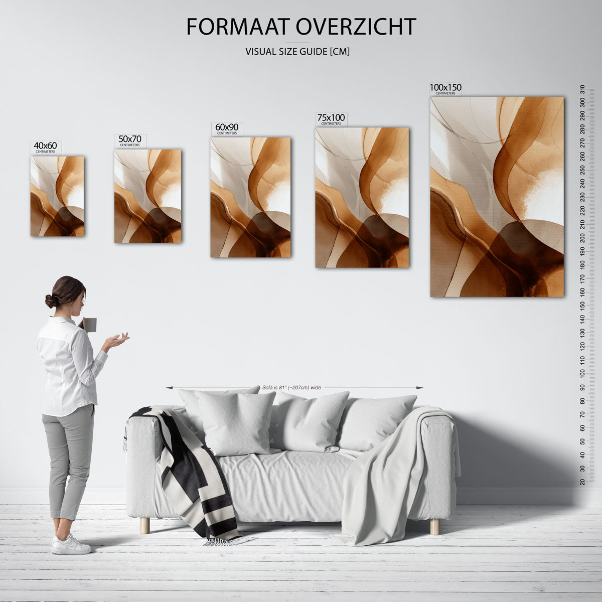 Organische vormen Kunstwerk