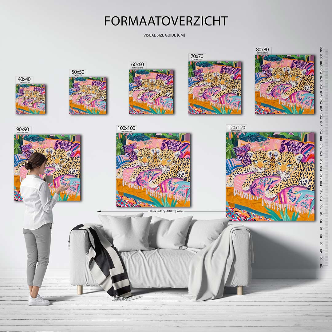 Levendige luipaarden Kunstwerk