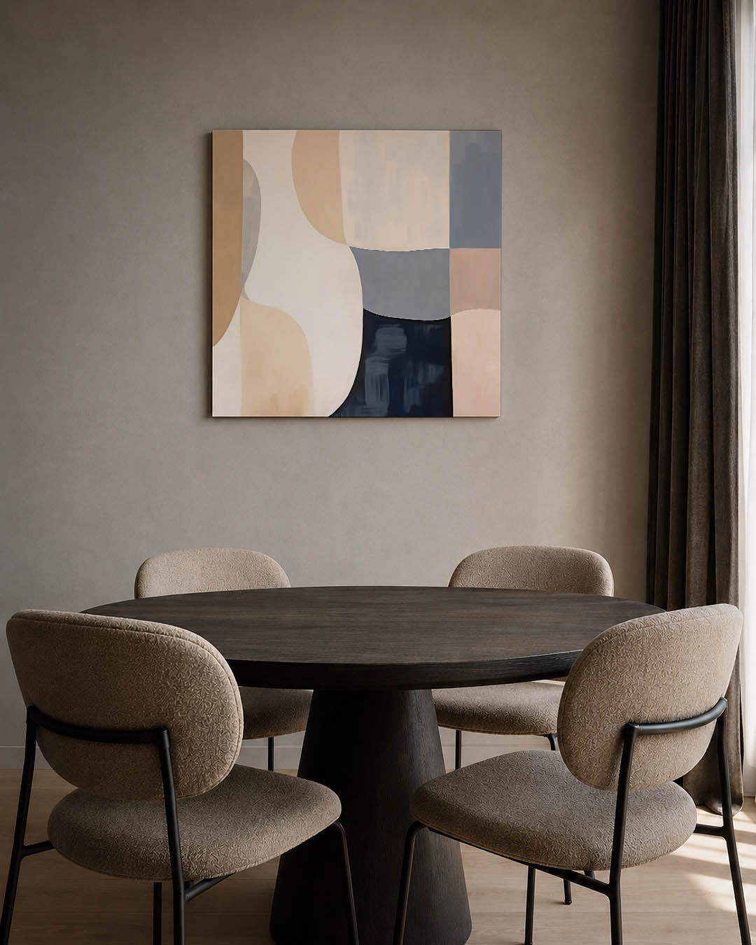 Organische vormen compositie Kunstwerk