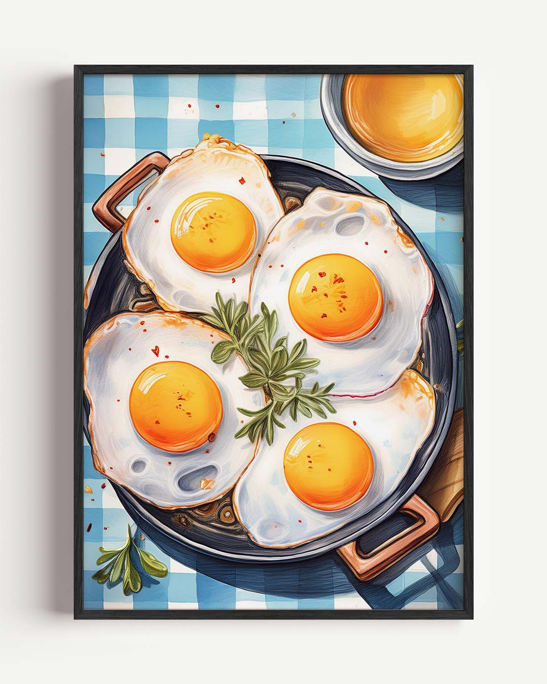 Vrolijke Sunny Side-Up Wall Art Poster-WallArtistic