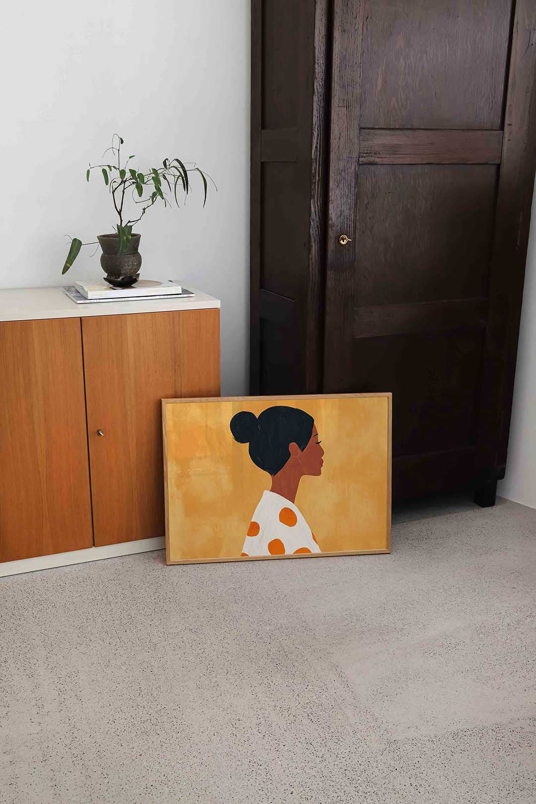Profiel van vrouw Poster