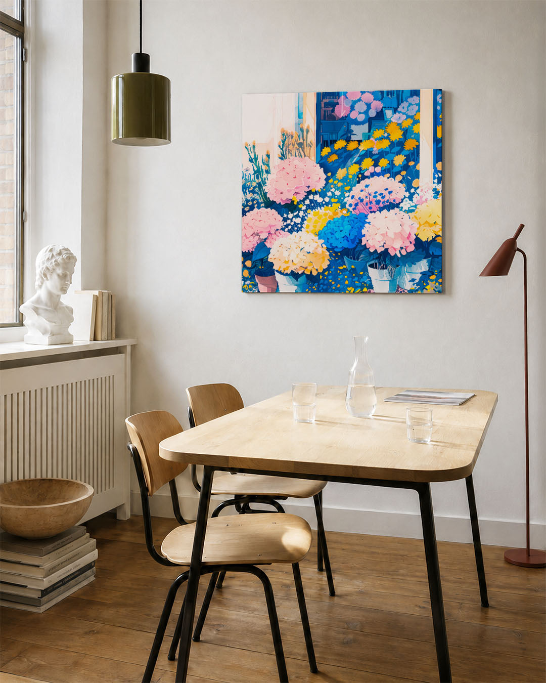 Bloemenexplosie Kunstwerk