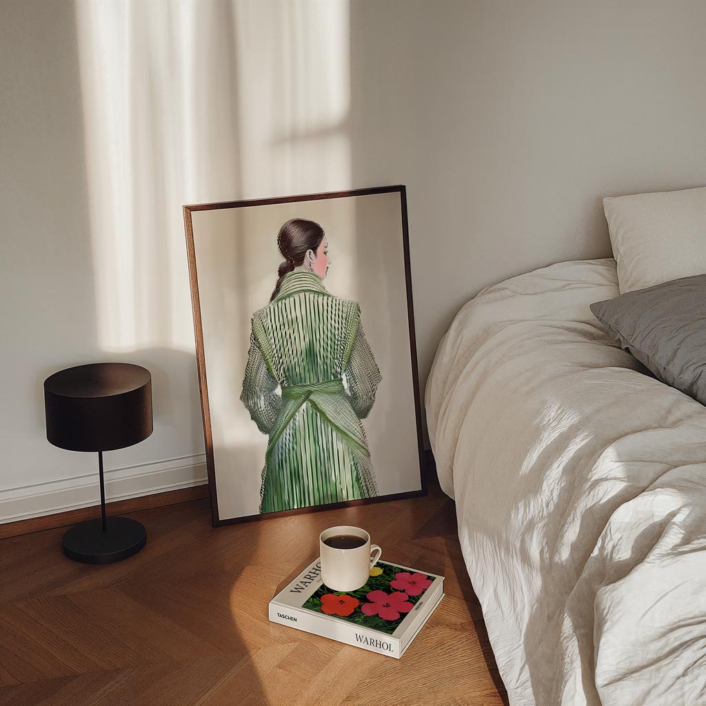 Elegante Groene Damesposter-WallArtistic