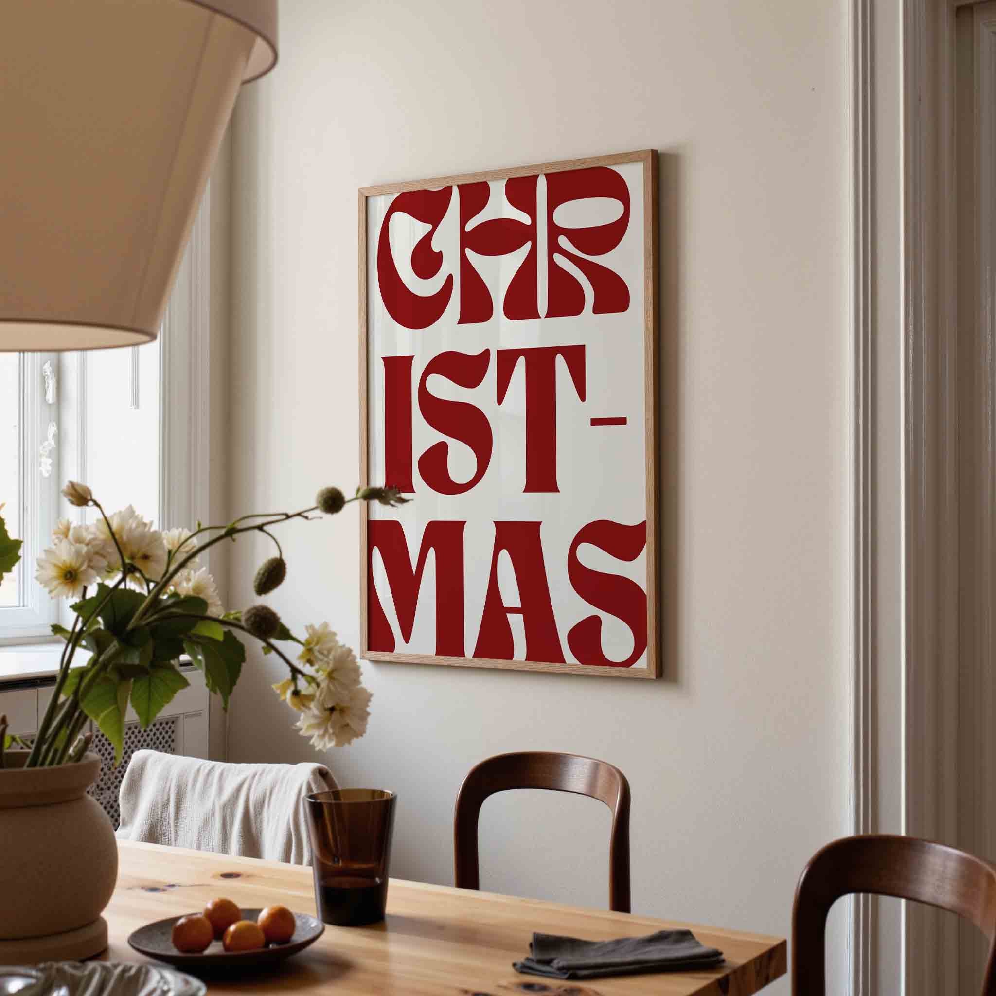 Christmas typografie Poster
