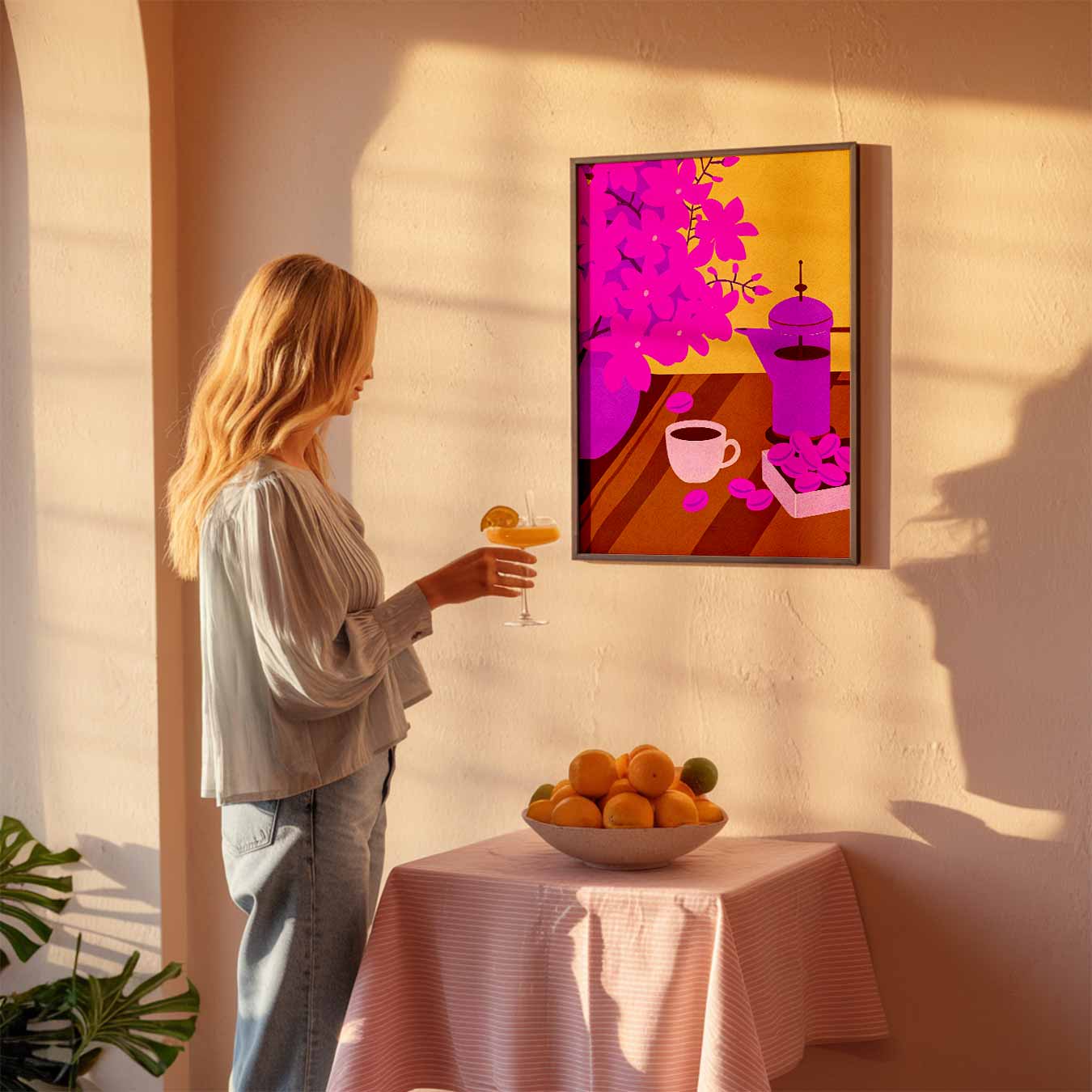 Kleurrijke Koffie Verrukking Poster-WallArtistic