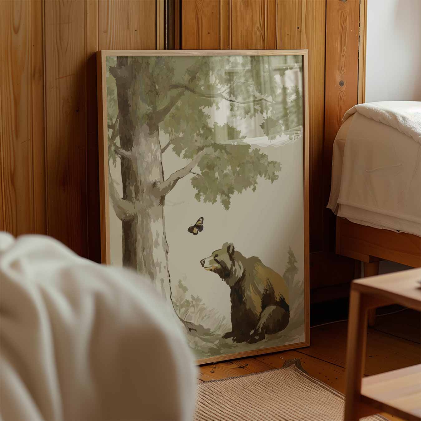 Berengroet in het Bos Poster-WallArtistic
