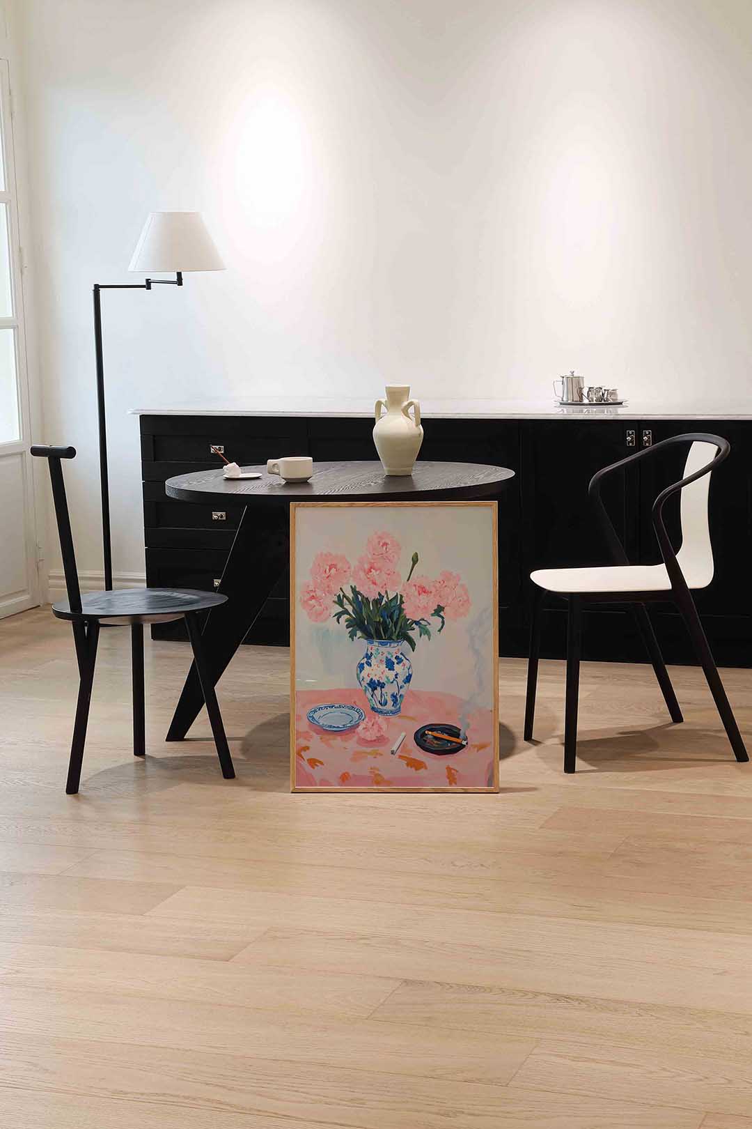 Bloemen in vaas Poster