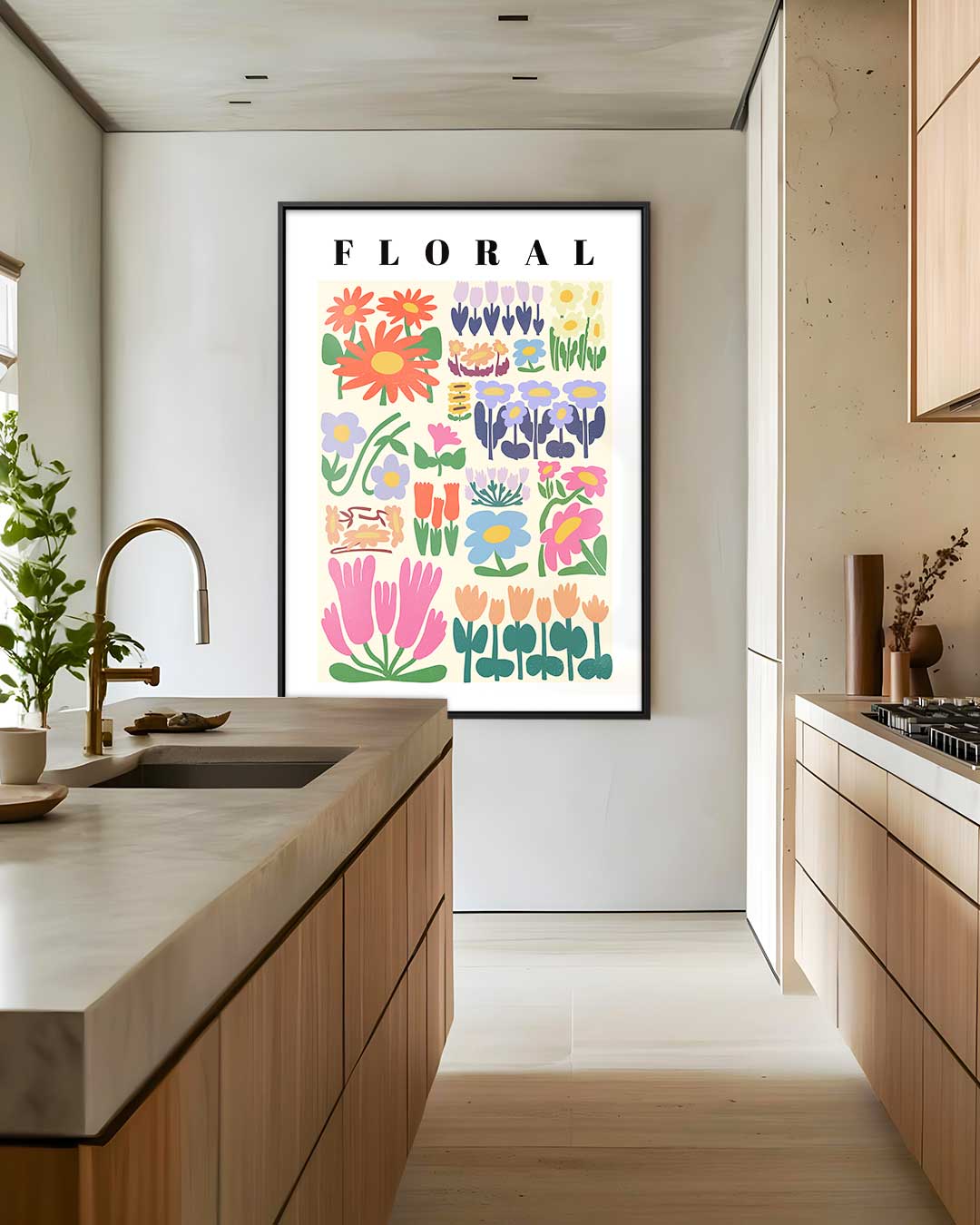 Bloemenpracht Poster Kunstwerk-canvas-dibond-plexiglas-wanddecoratie-WallArtistic