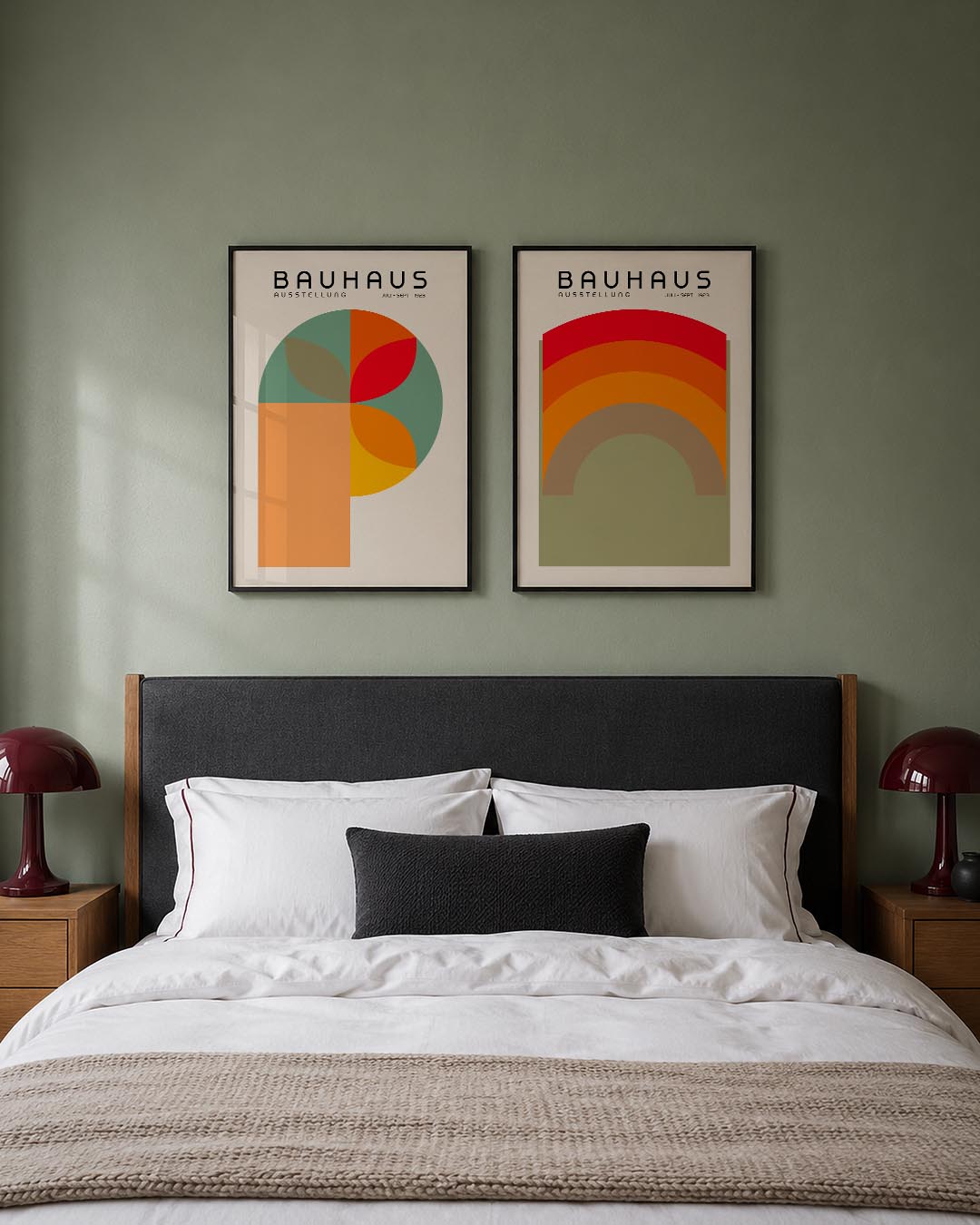 Kleurrijke cirkelcompositie Posterset