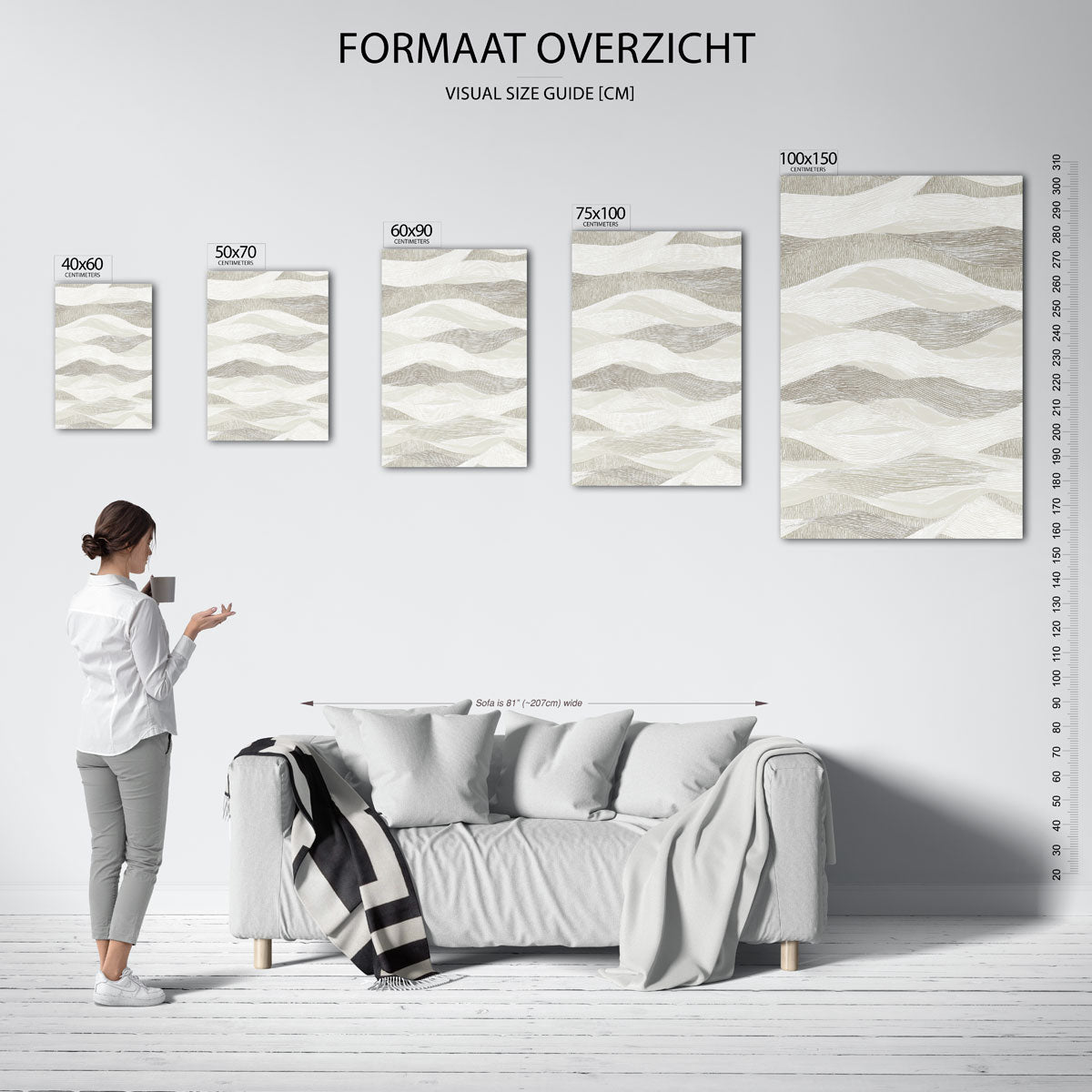 Golvende lijnen Kunstwerk
