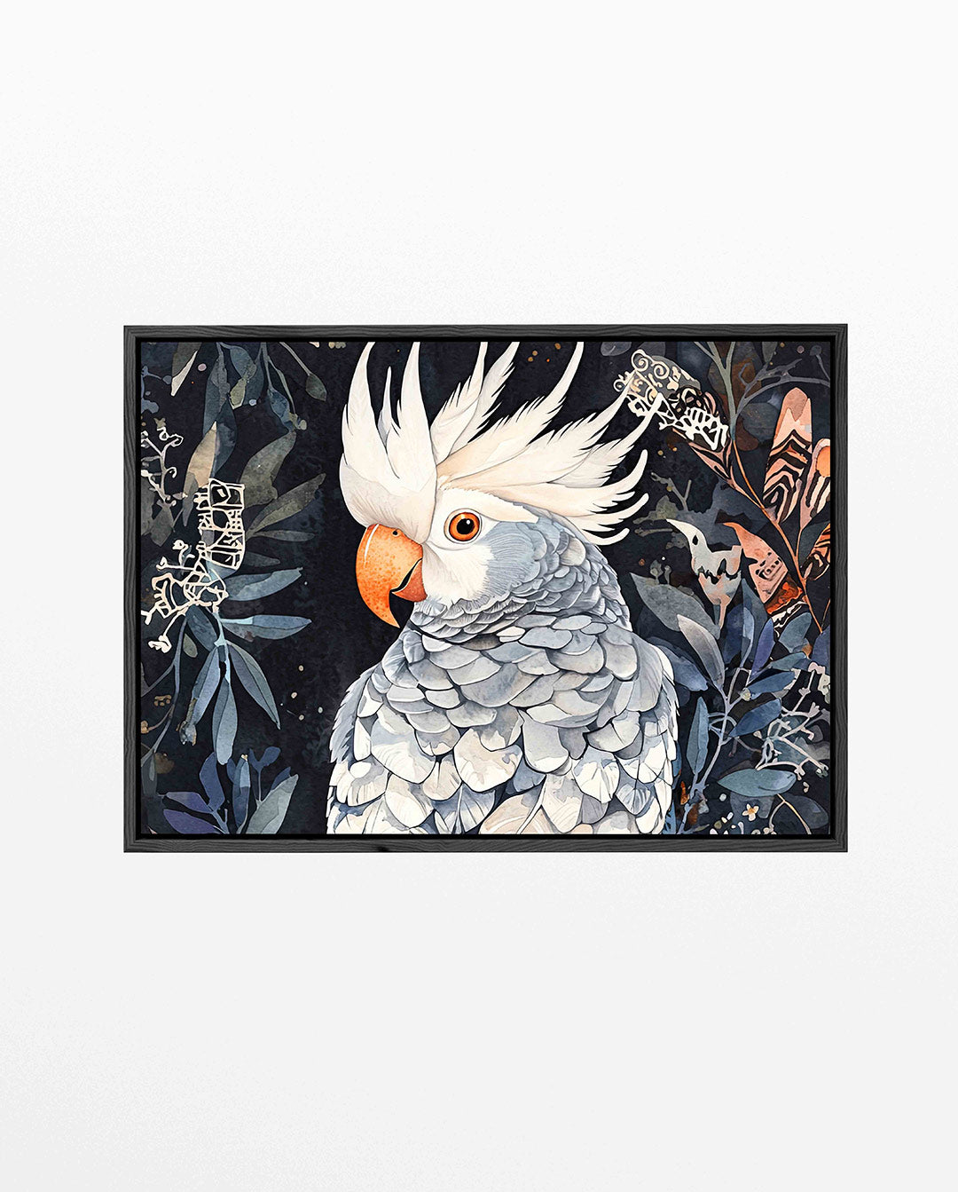 Papegaai met bladeren Kunstwerk
