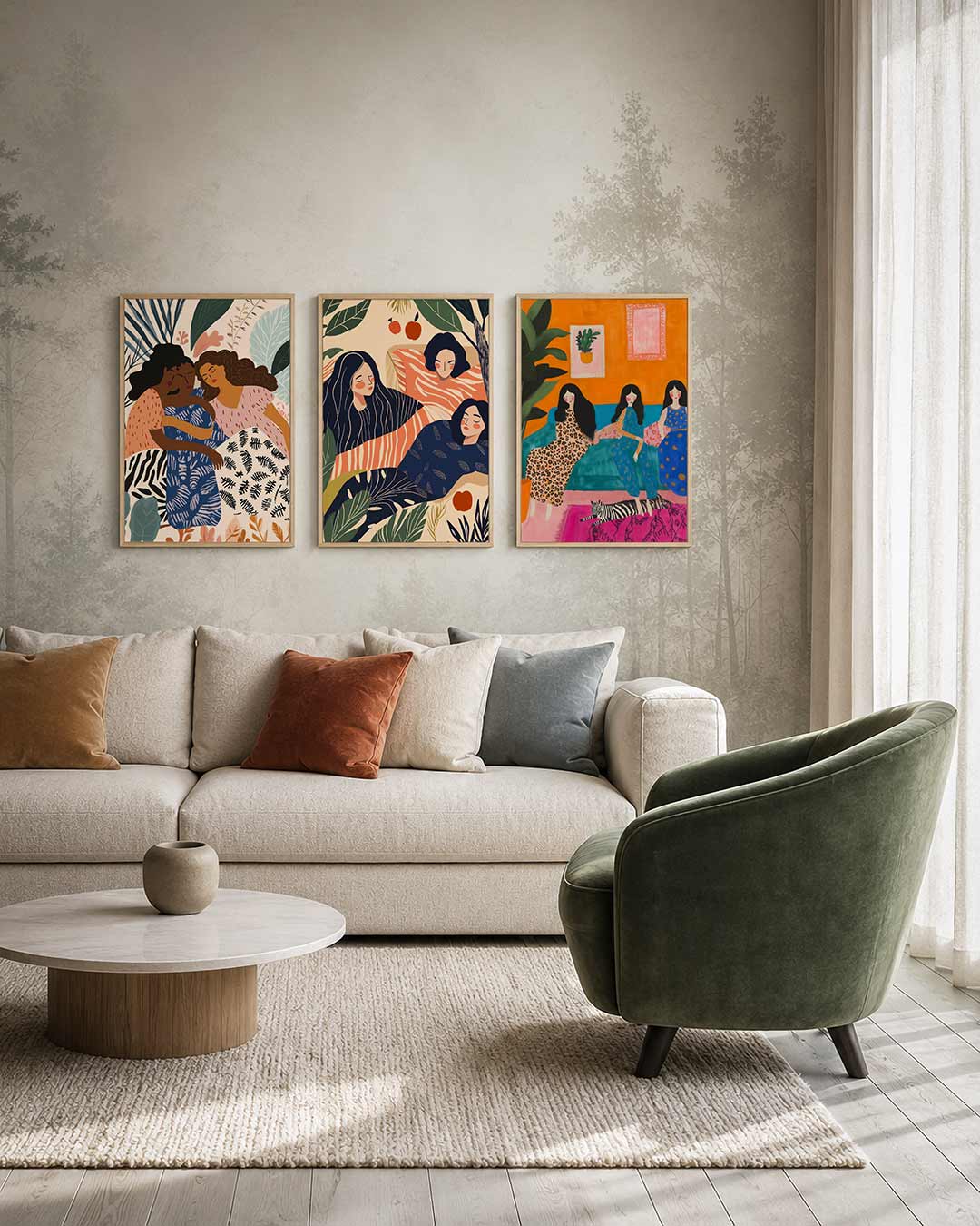 Vorm en kleurharmonie Posterset