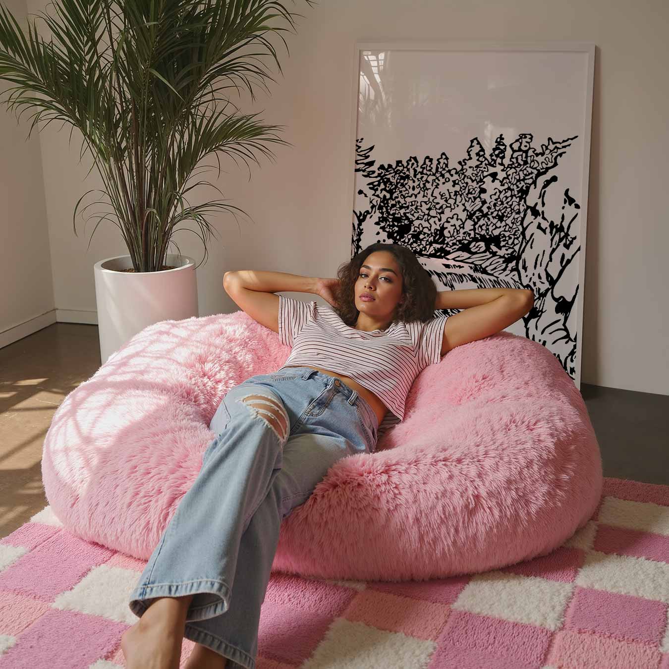 Rustgevende Natuurtekening Poster-WallArtistic
