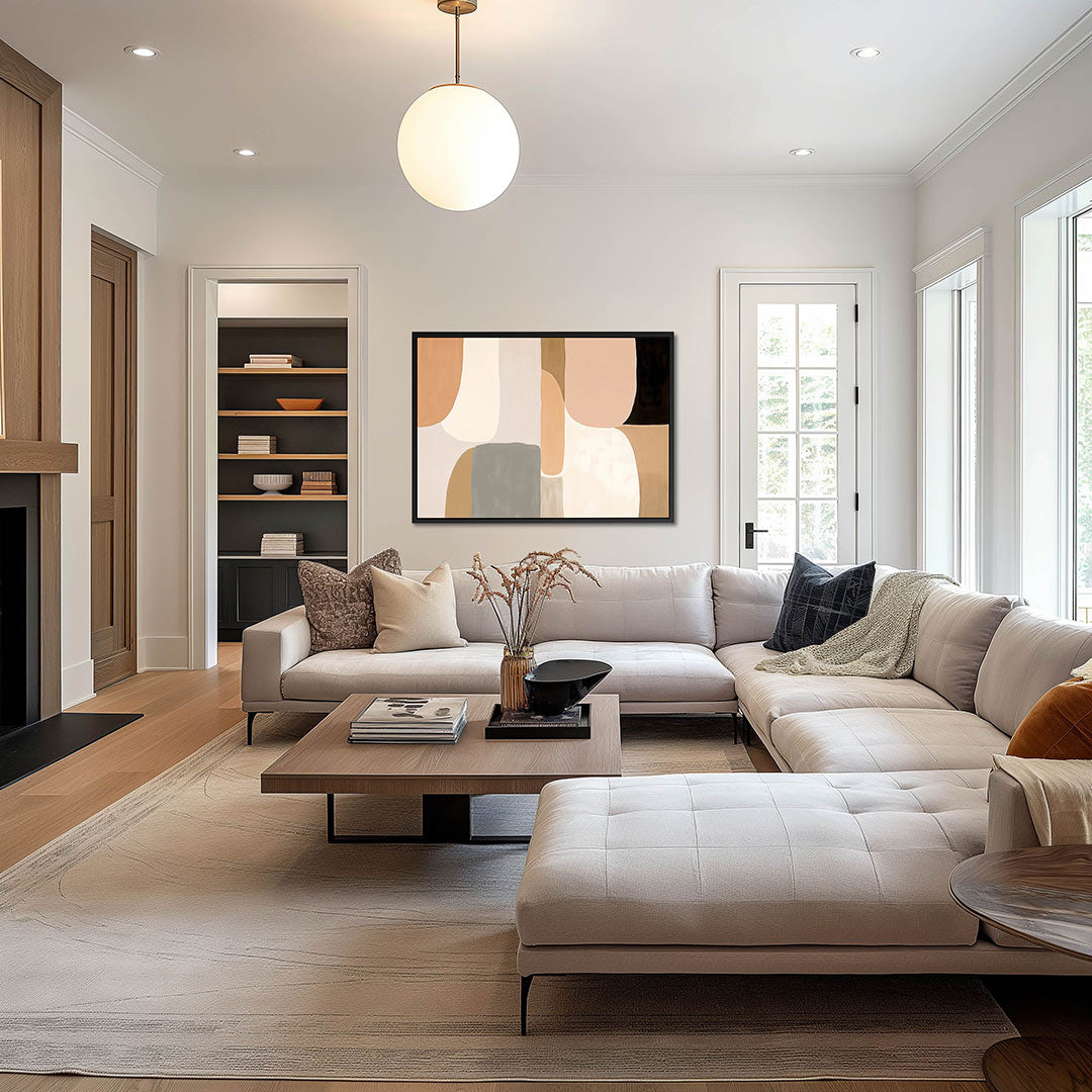 Organische vormen compositie Kunstwerk