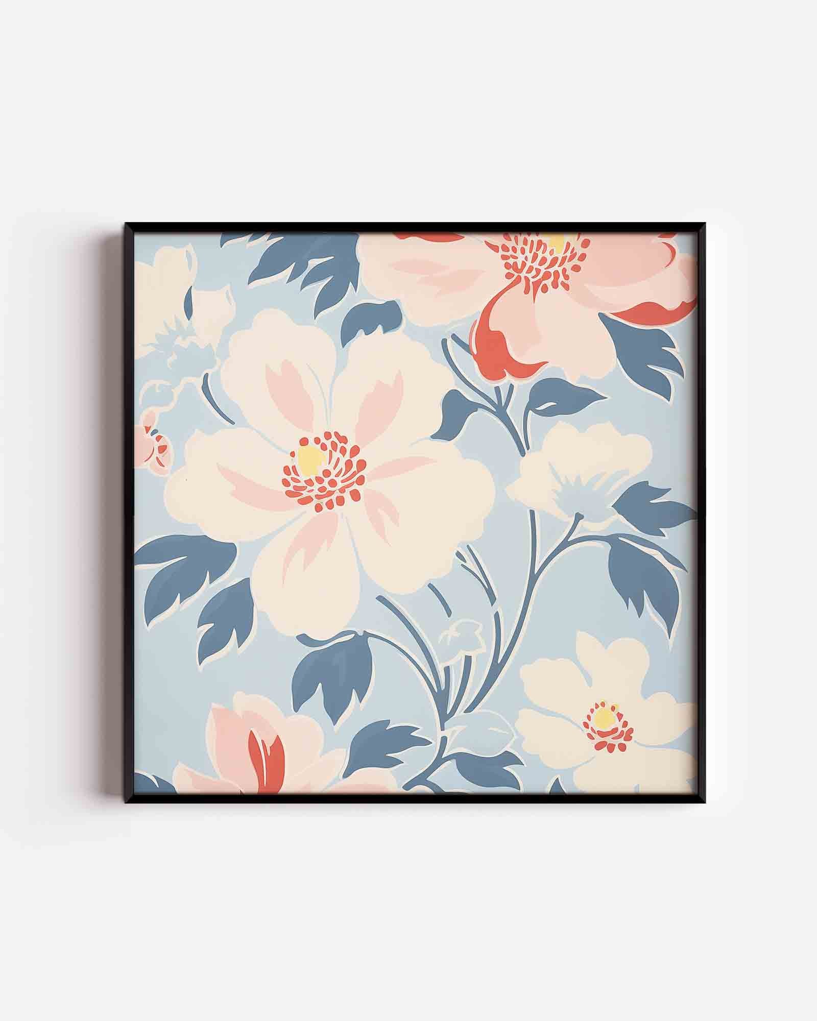 Bloemen en bladeren Poster