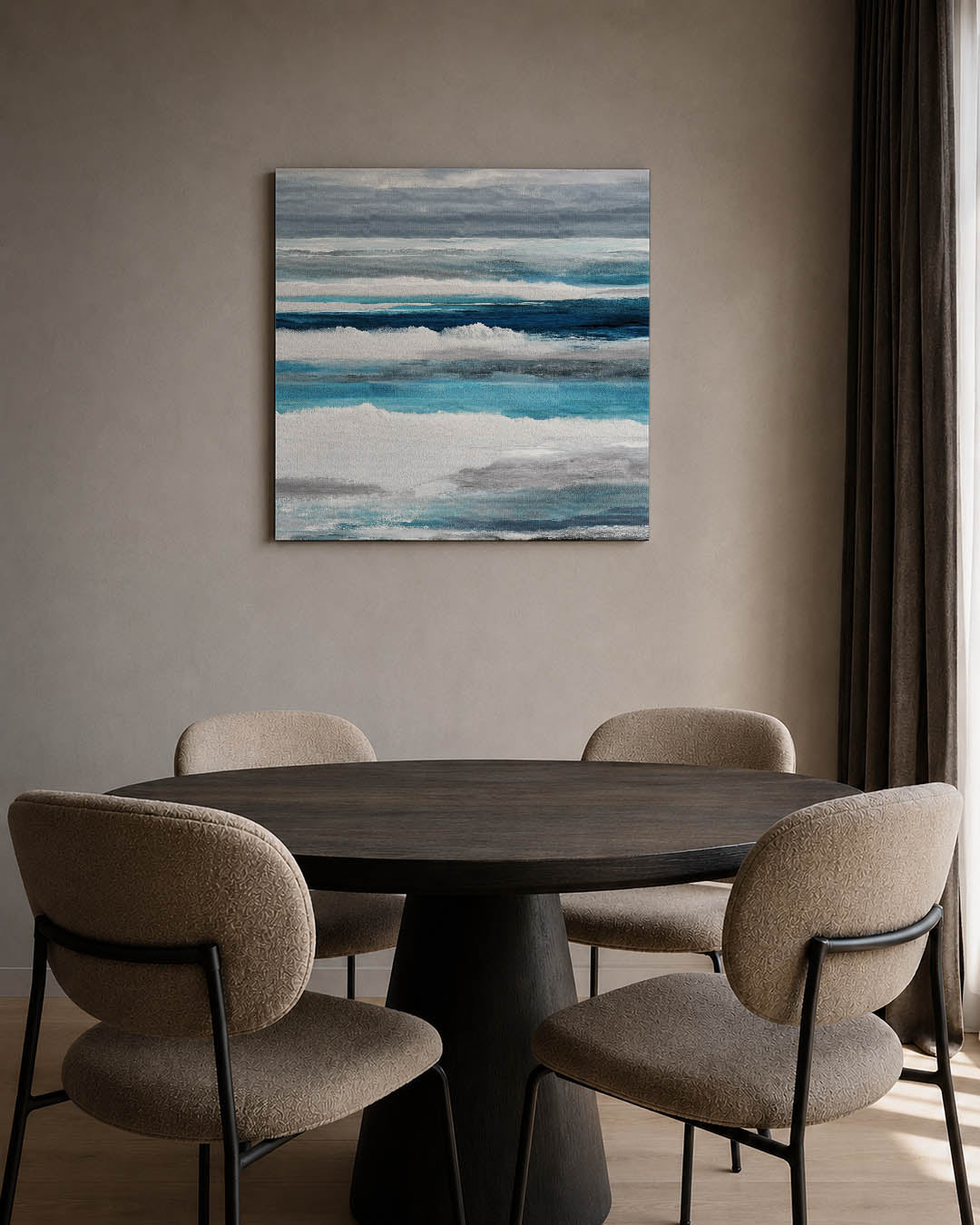 Horizontale kleurenlagen Kunstwerk
