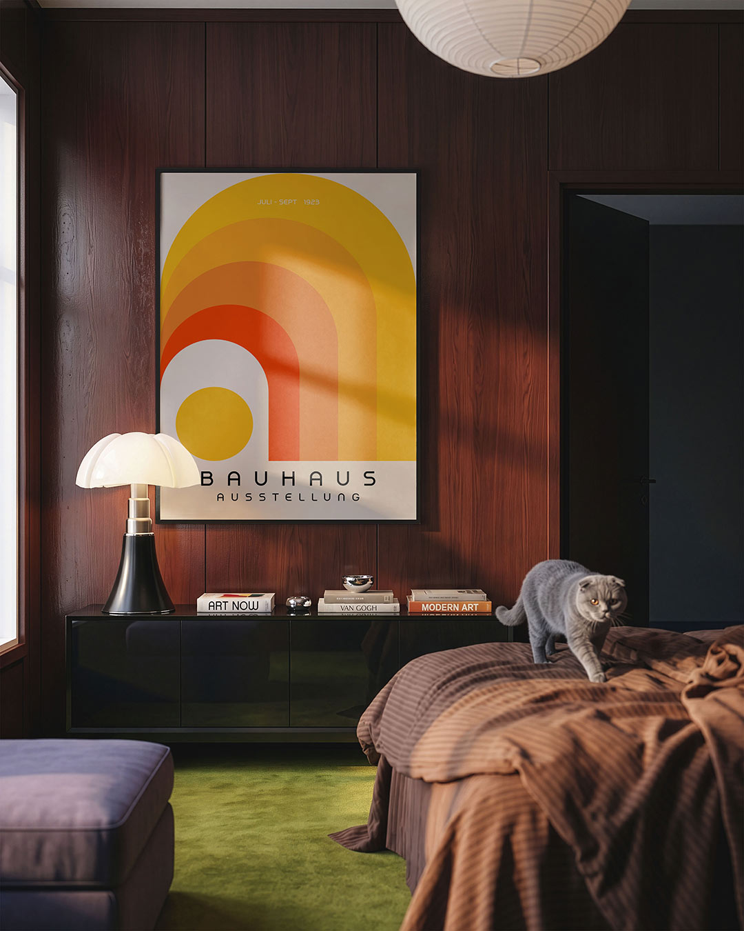 Kleurvlakken en bogen Poster