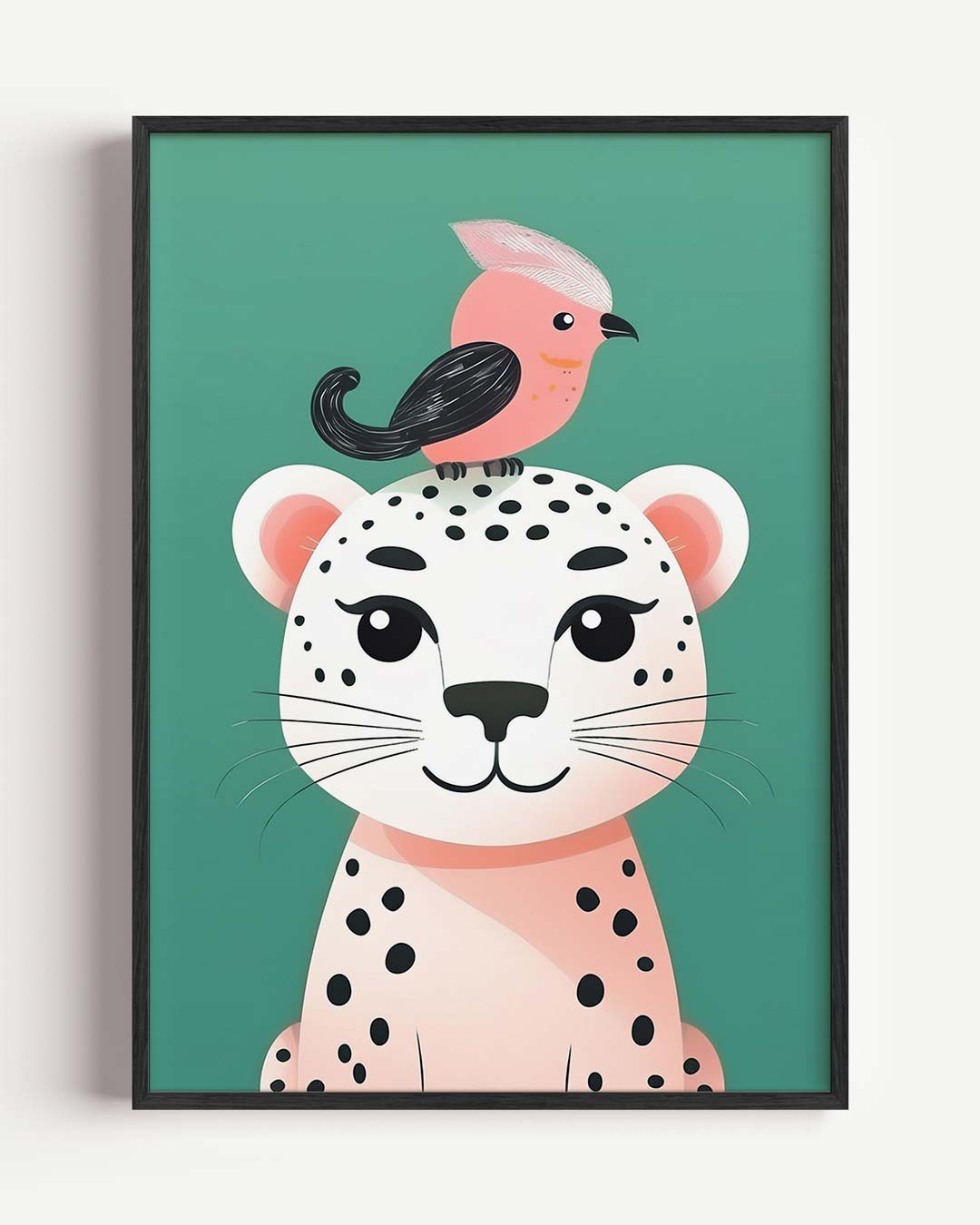 Vrolijke Dierenvriendjes Poster-WallArtistic