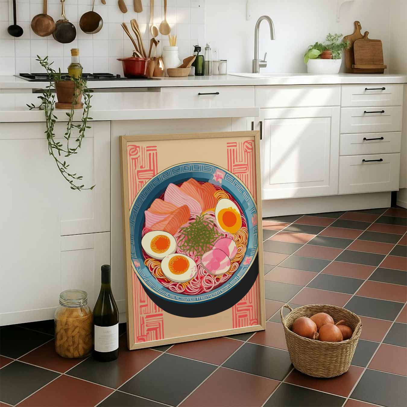 Kleurrijke Ramen Poster-WallArtistic