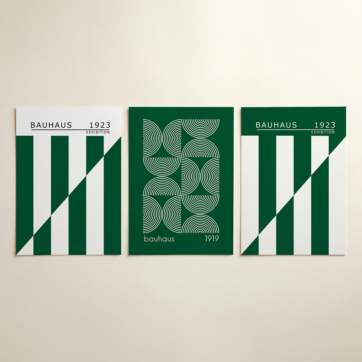 Strakke lijnenspel Posterset