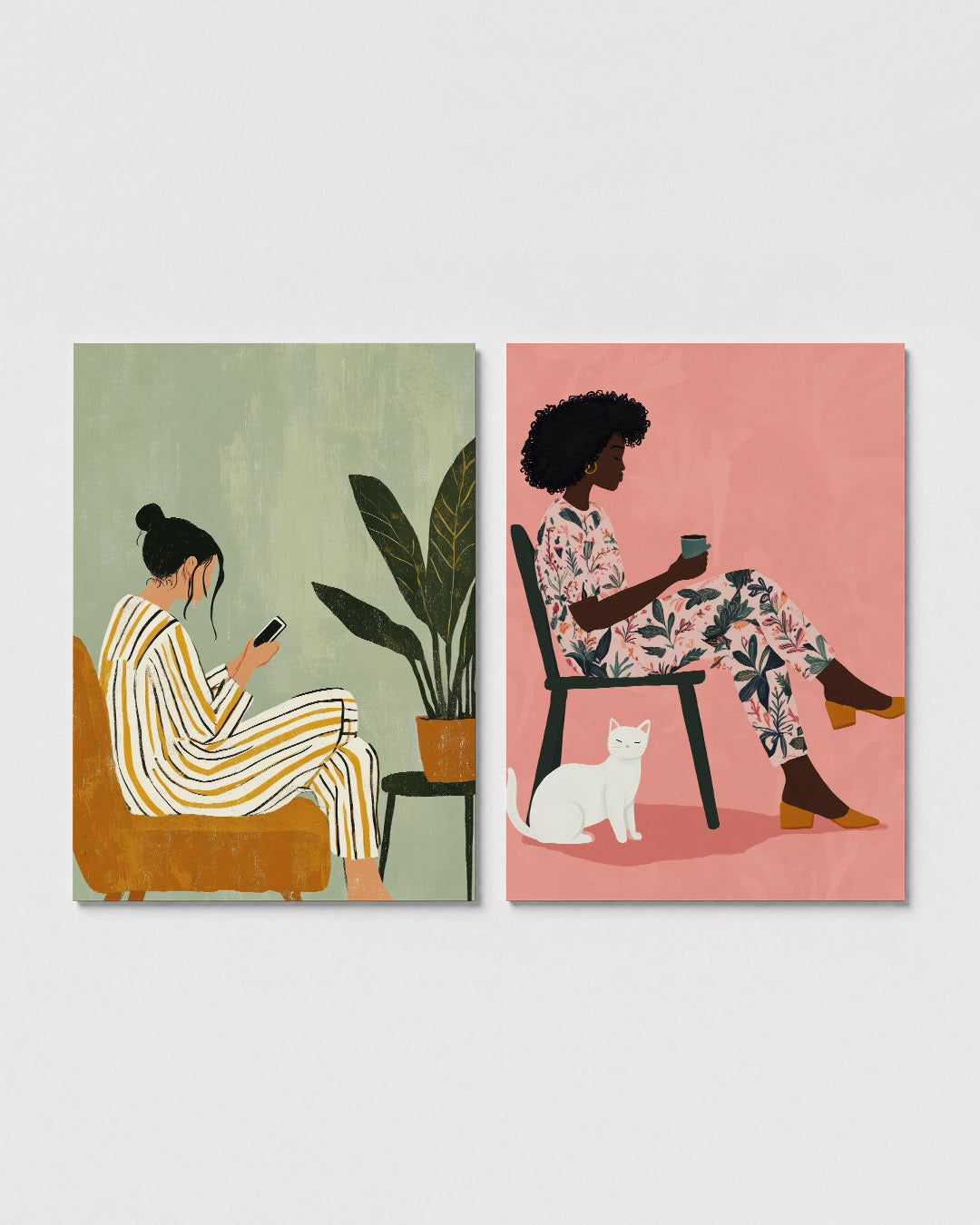 Rustige zithoek Posterset
