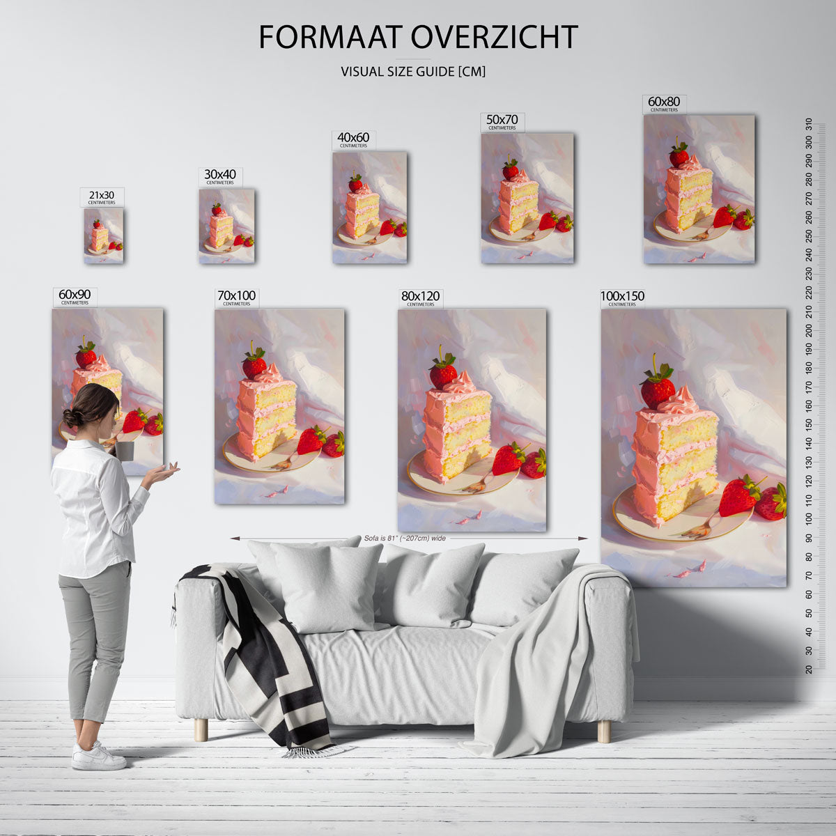 Aardbeientaart Poster