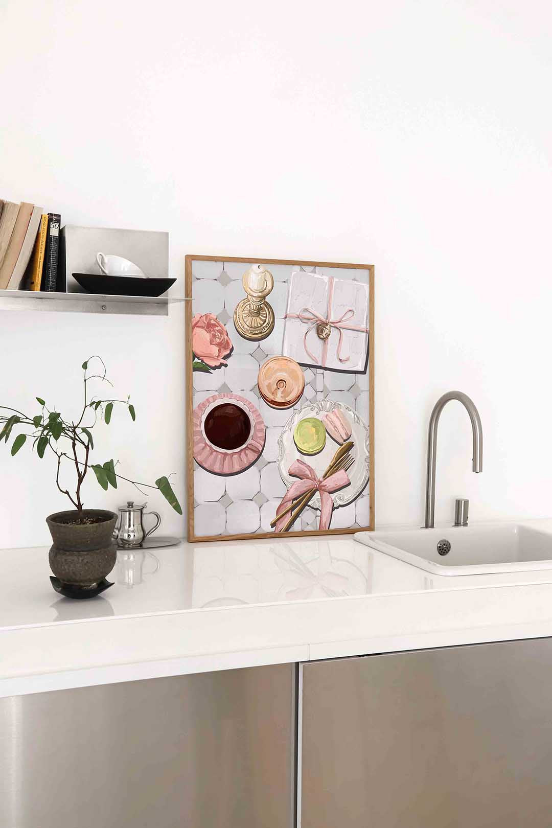 Ontbijt tafel Poster