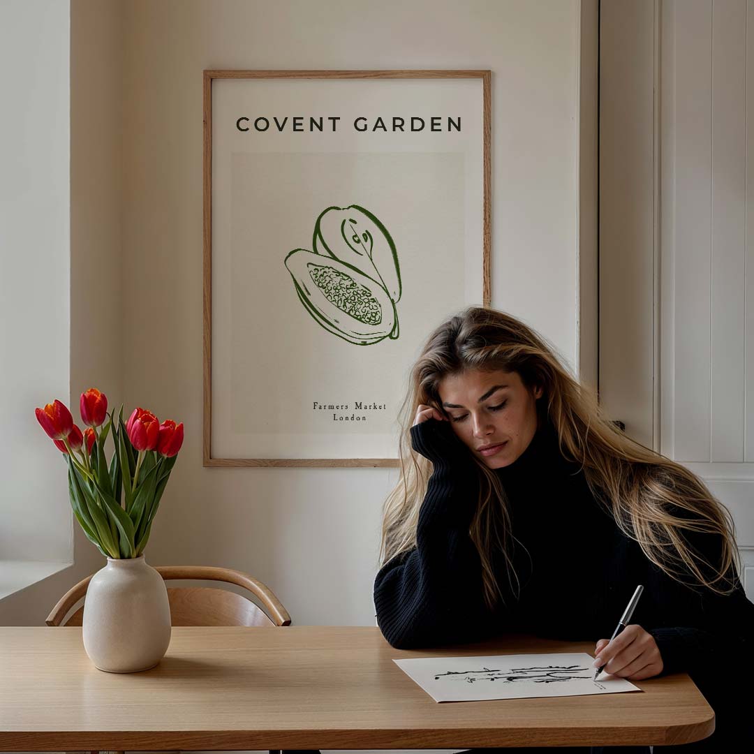 Moderne Botanische Poster Covent Garden Poster-WallArtistic